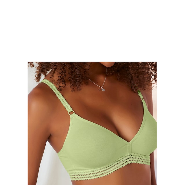 petite fleur Soft-BH, (Packung, 2 Stück), ohne Bügel, in zierlichem  Triangel Look, Basic Dessous kaufen | BAUR