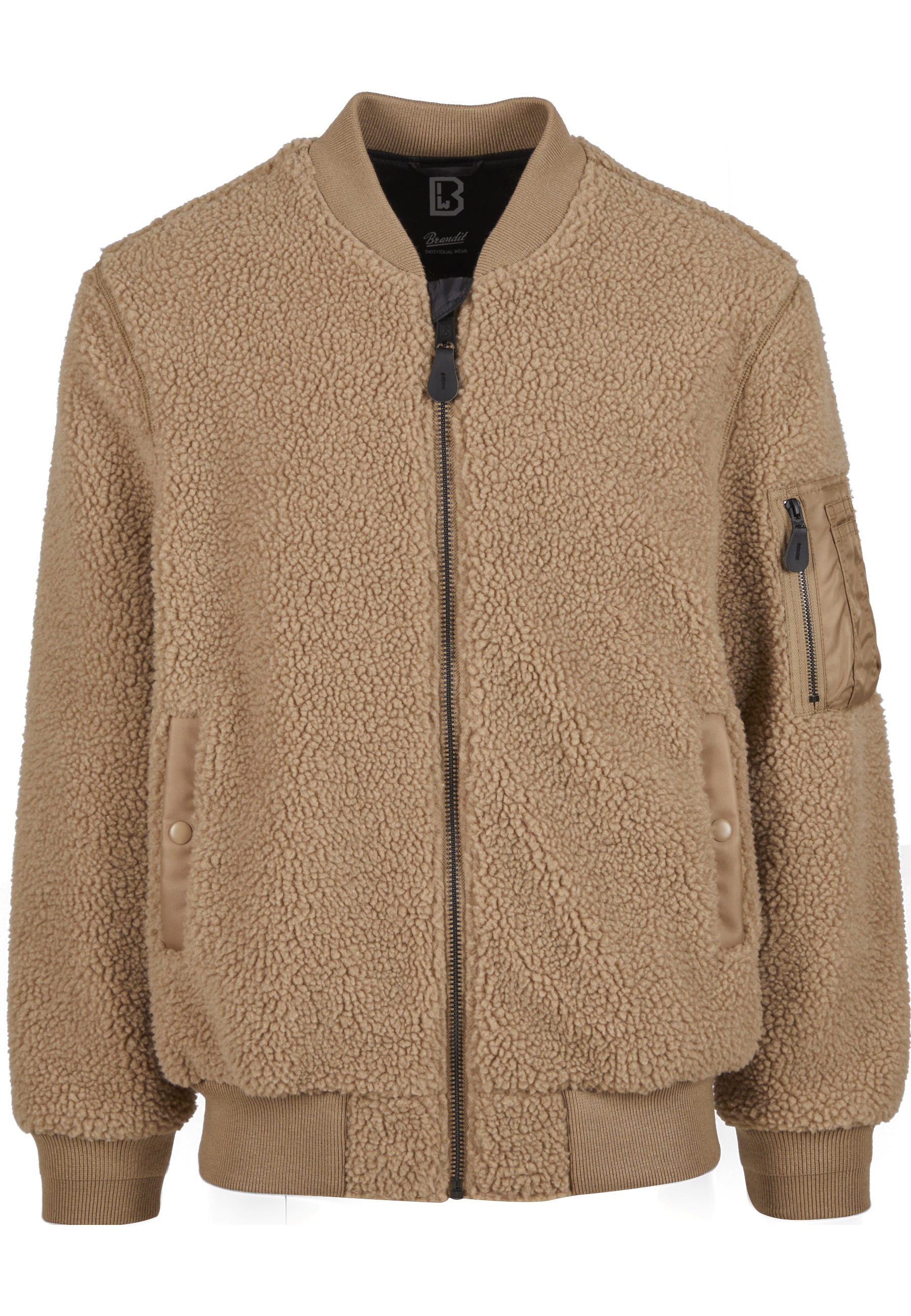 Brandit Allwetterjacke "Brandit MA1 Sherpa Jacket" 1 Stk. tlg. ohne Kapuze