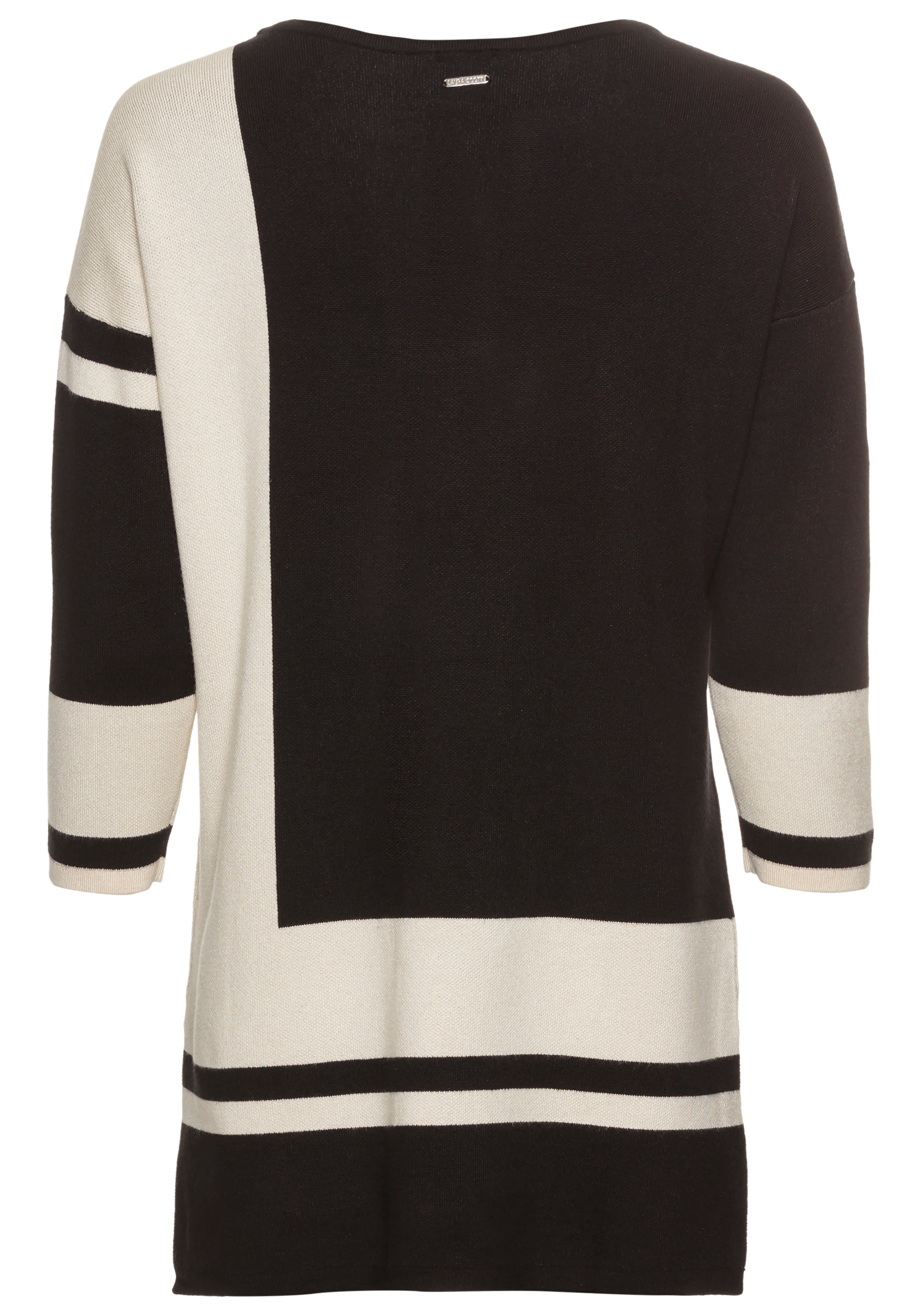 Laura Scott Longpullover, mit geometrischer Grafik