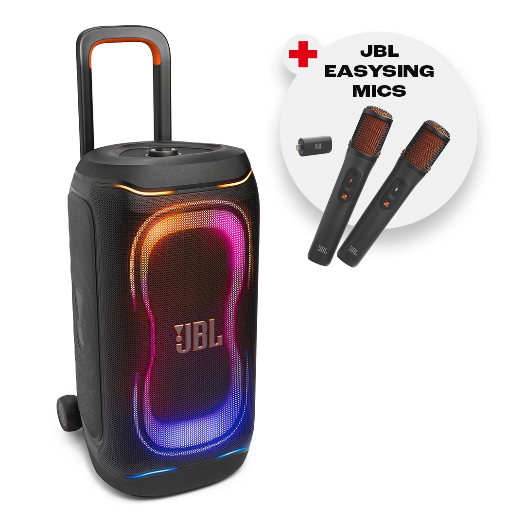JBL Party-Lautsprecher "Set: PartyBox 330 + Easysing Mics (UVP 159,99€)", B:39,3cm H:44cm T:28,5cm, schwarz, Lautsprecher