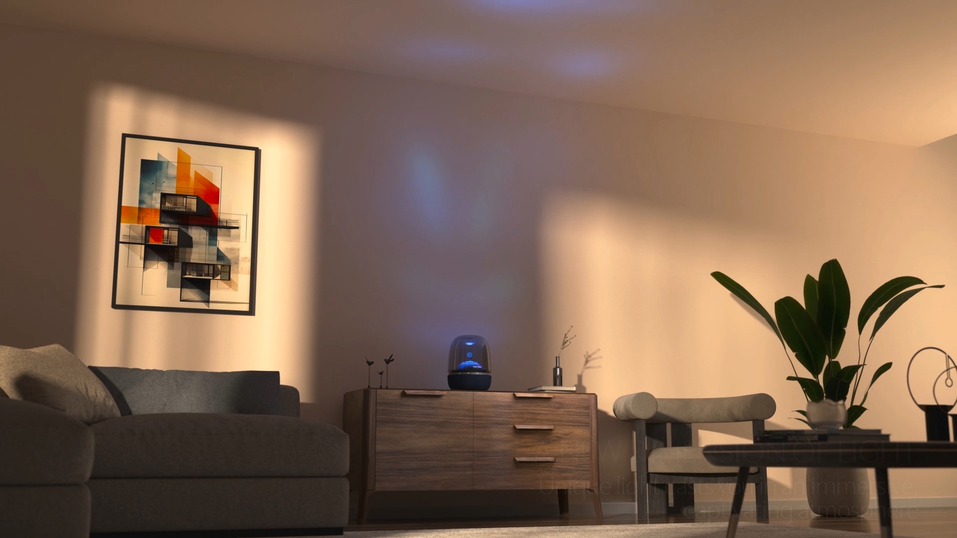 Harman/Kardon Wireless Lautsprecher »Aura Studio 5 Wi-Fi Edition« (Bluetooth | WLAN ) WLAN Lautsprecher für zu Hause mit faszinierender Beleuchtung
