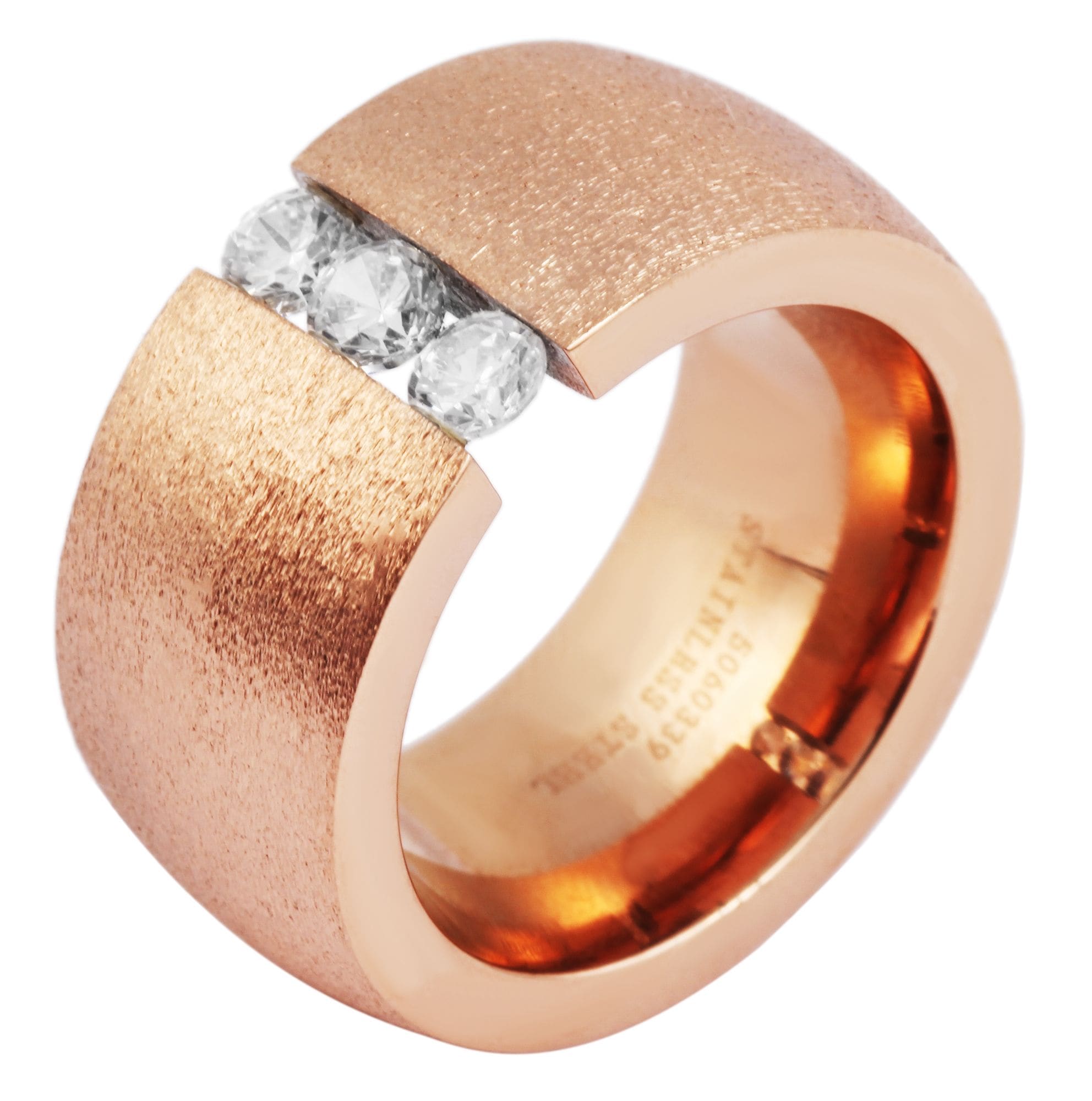 Fingerring ADELIA´S "Damen Ring aus Edelstahl" Gr. 60, gold, Fingerringe, Damen, 60, Edelstahl, Fingerring 10