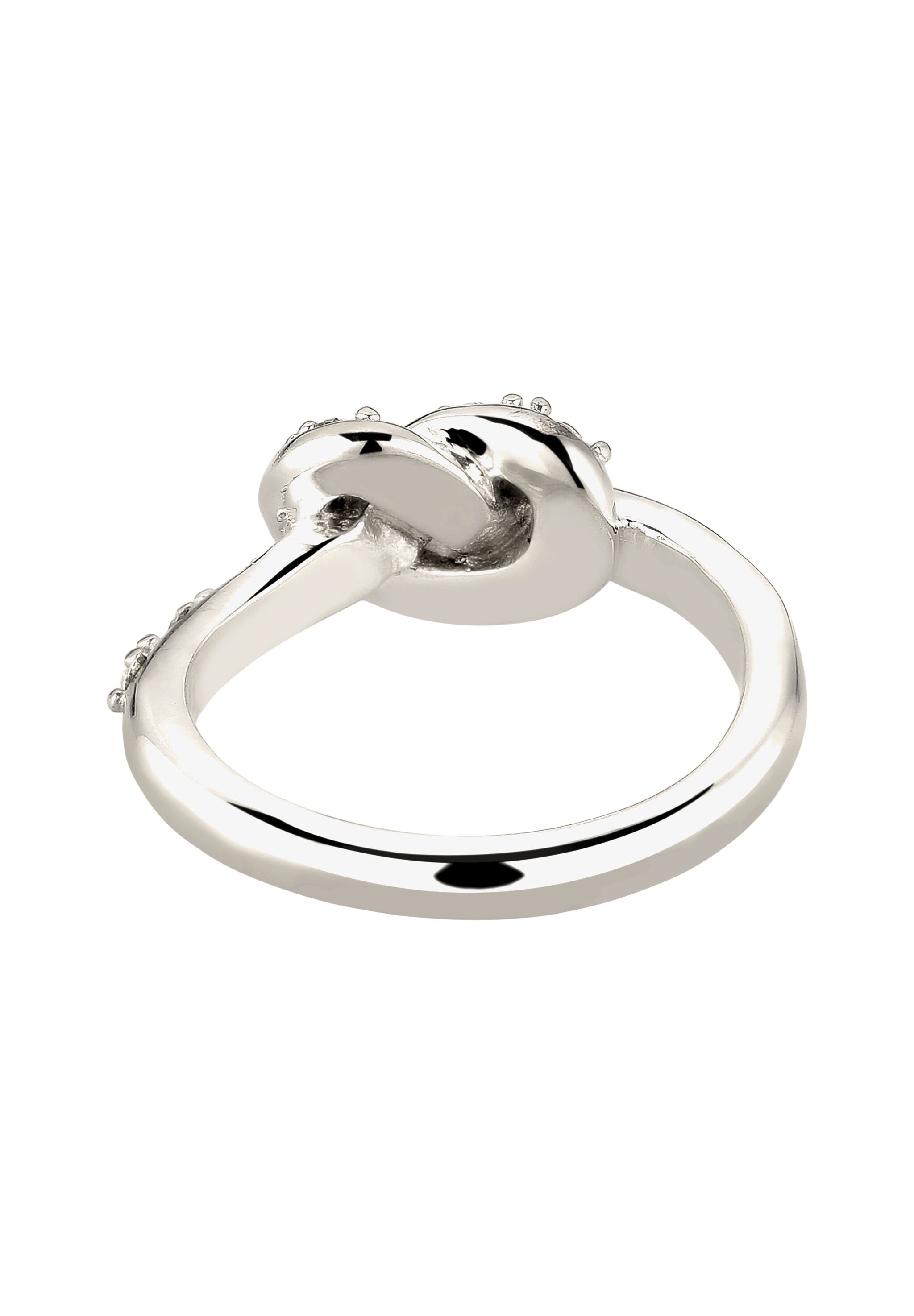 Elli Silberring »Ring Knoten mit Kristallen von Swarovski(R)925 Sterling Silber«