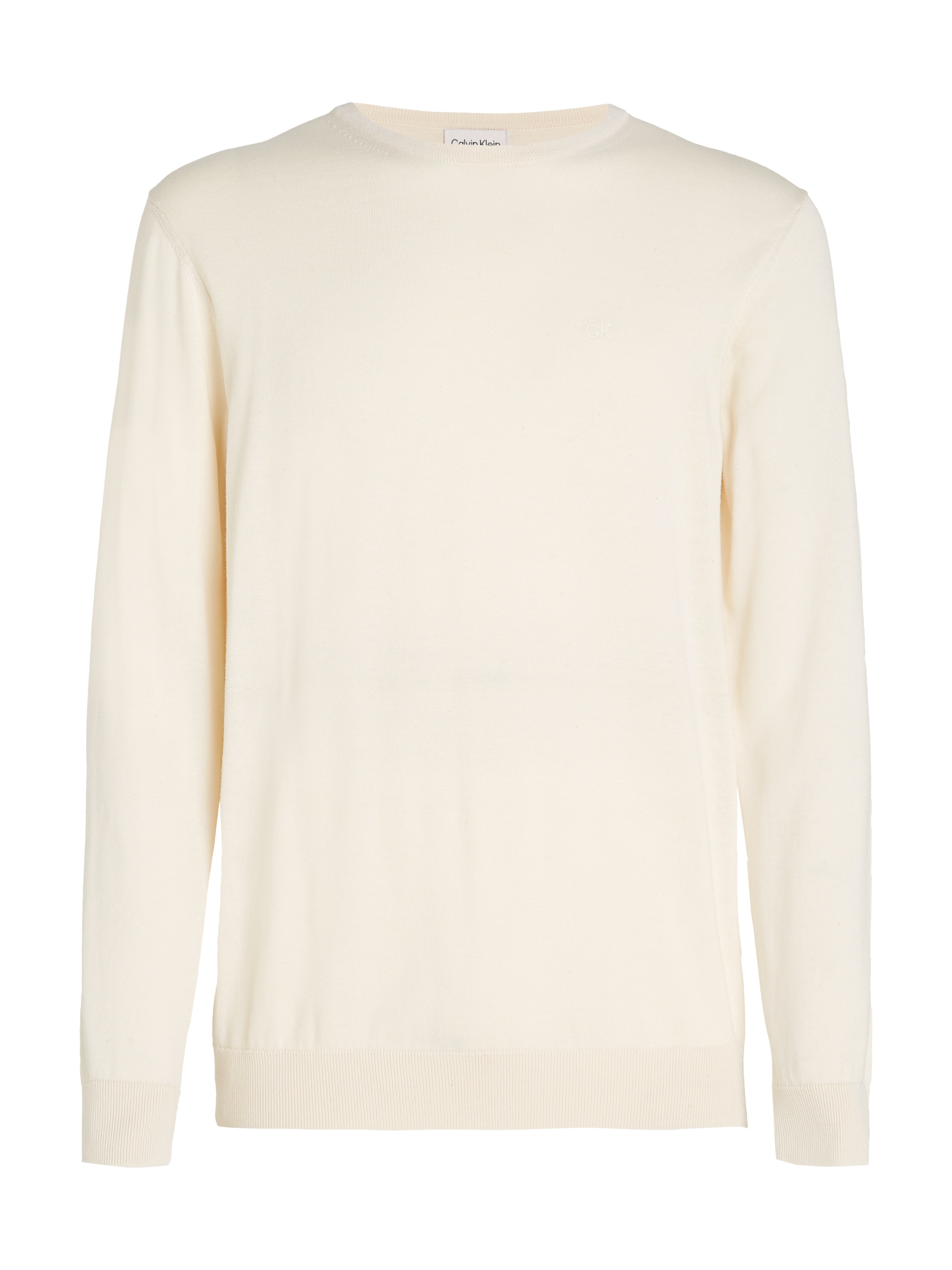 Calvin Klein »COTTON SILK BLEND CN SWEATER« mit Logoprägung