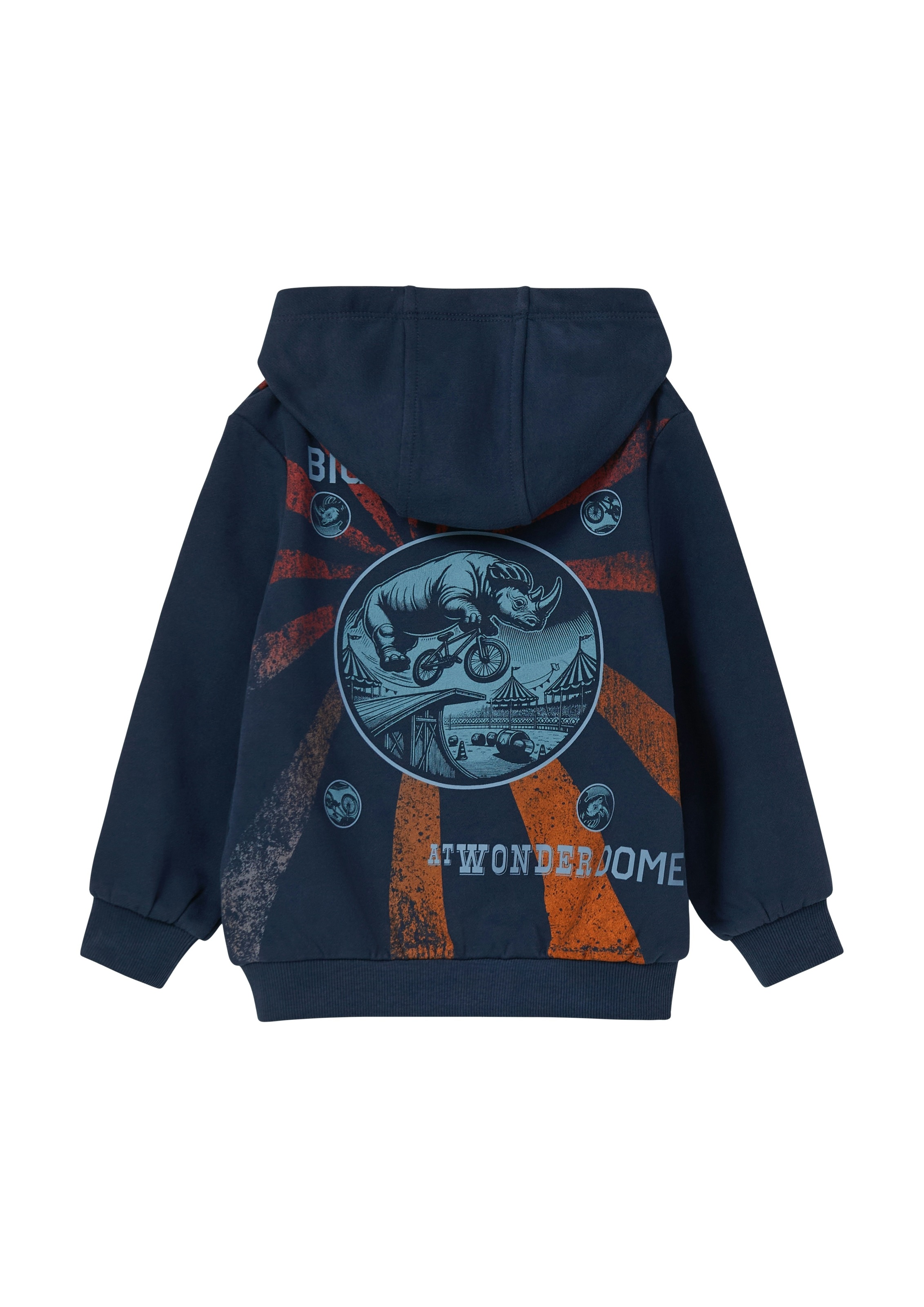 s.Oliver Junior Sweatshirt , mit großem Rücken-Print und kleinem Frontprint
