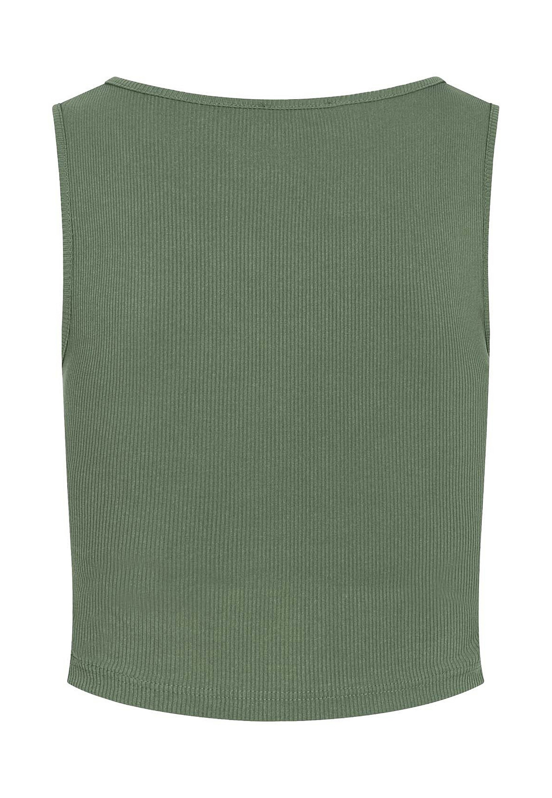 CLOUD 5IVE T-Shirt »CLOUD 5IVE Ribbed Cropped Top Rundhals« 1