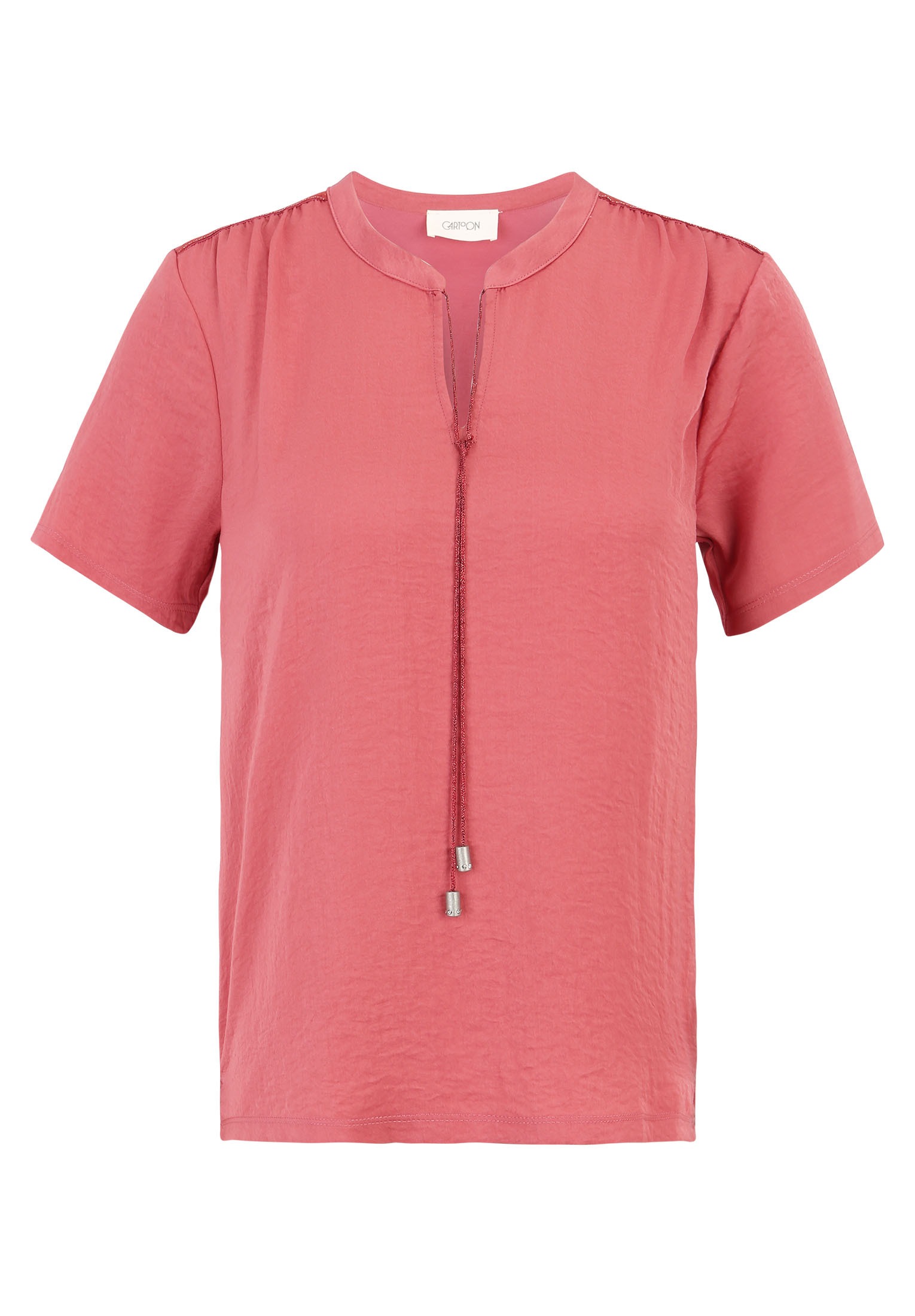 Cartoon Kurzarmshirt "Cartoon Damen Blusenshirt kurzarm", (1 tlg.), Materia günstig online kaufen