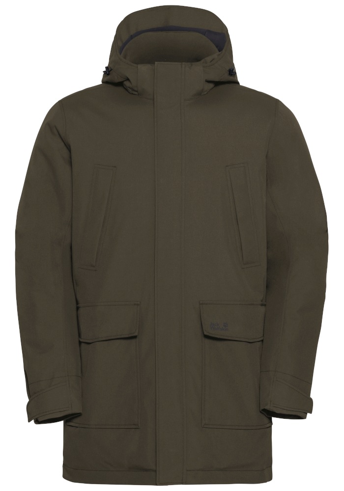 Jack Wolfskin Funktionsparka »CANYON SHIELD PARKA M« mit Kapuze mit TEXAPORE-Technologie, atmungsaktiv, wasserdicht, winddicht