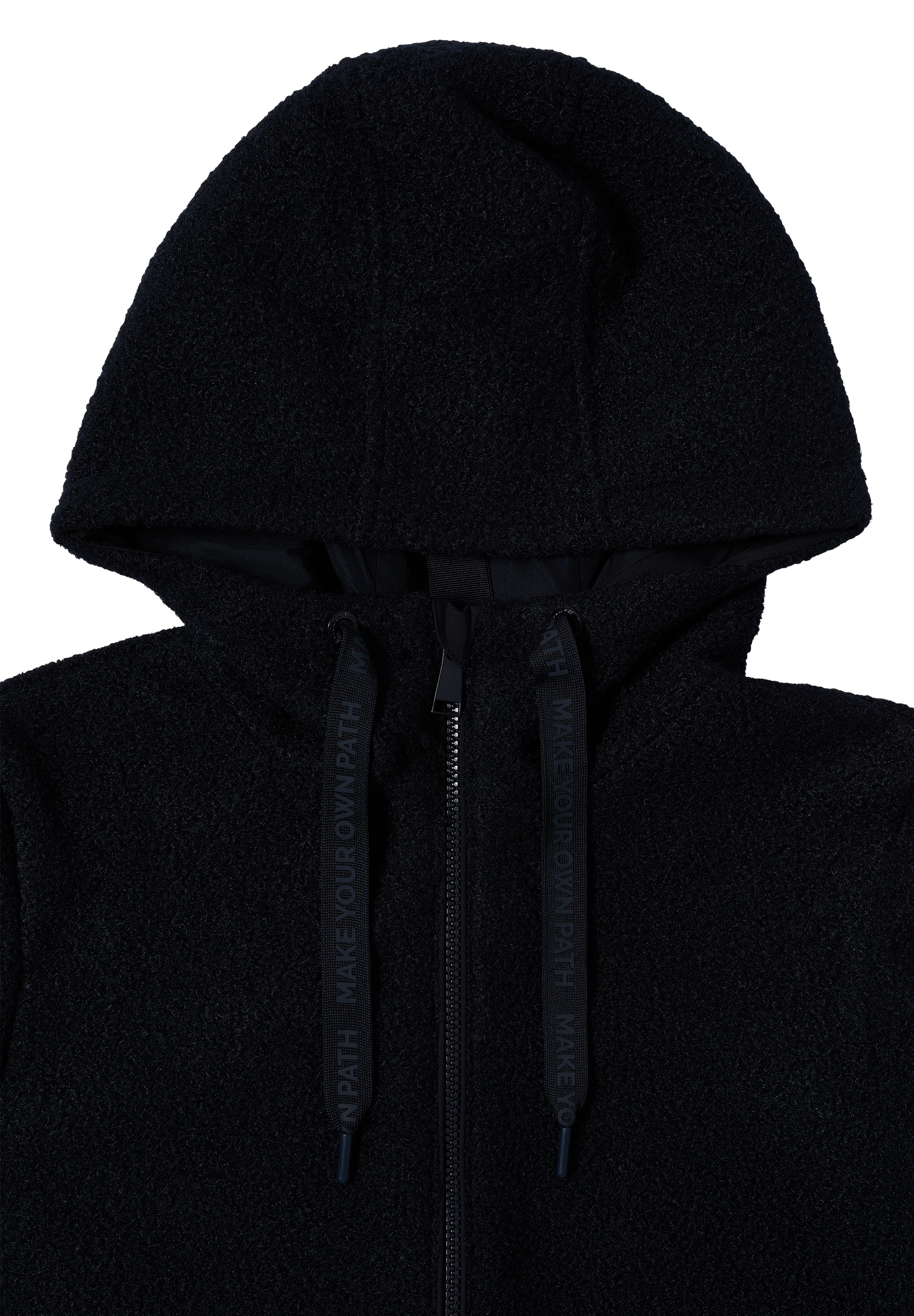 Cecil Fellimitatjacke, mit Kapuze, mit Kapuze mit Tunnelzugband