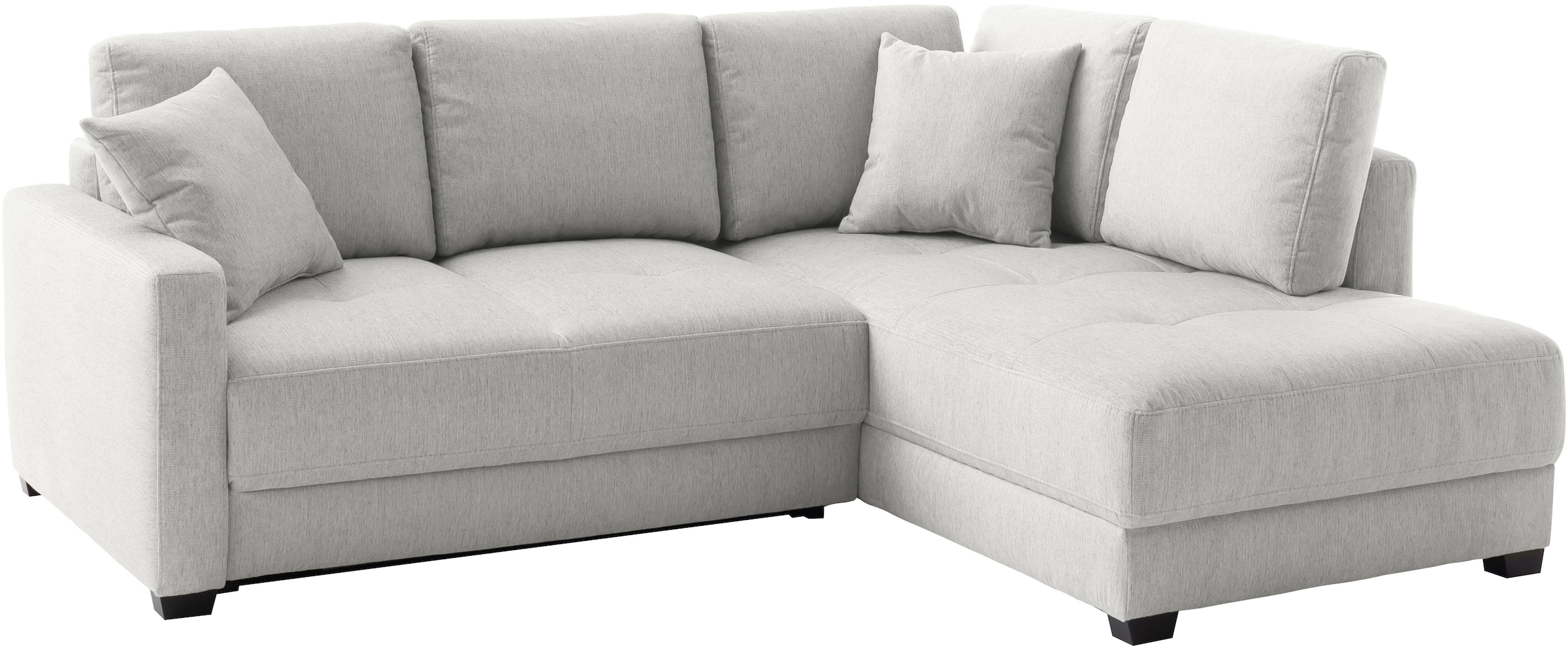 Mr. Couch Ecksofa »Pierre, L-Form mit BoxSpring«, Mit Boxpring-Taschenfederkern
