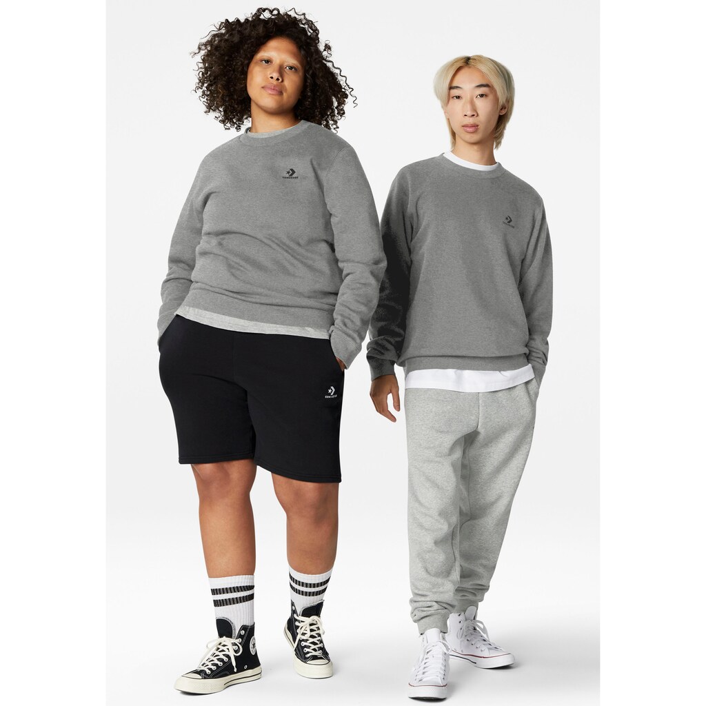 Converse Sweatshirt »GO-TO EMBROIDERED STAR CHEVRON BRUSHED BACK FLEECE CREW SWEATSHIRT« Unisex Converse Sweatshirt »GO-TO EMBROIDERED STAR CHEVRON BRUSHED BACK FLEECE CREW SWEATSHIRT« Unisex
