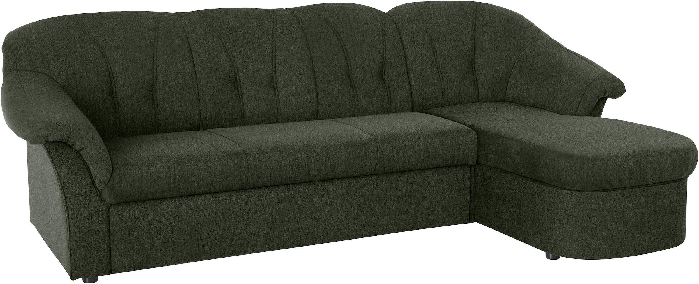 DOMO collection Ecksofa »Pegnitz, elegante Rückensteppung, kompakte Stellmaße 238/141cm, L-Form«, wahlweise mit Bettfunktion