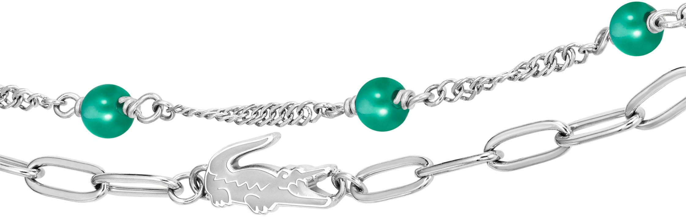 Lacoste Gliederarmband »DEVA, 2040457, 2040458«, mit Agate oder Onyx