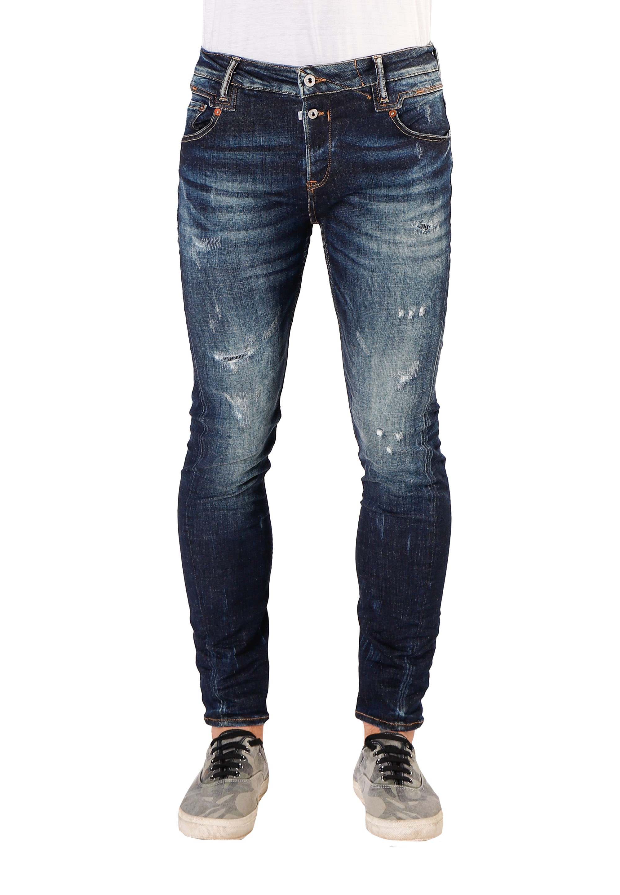 Le Temps Des Cerises Slim-fit-Jeans, in modischem Used-Look günstig online kaufen