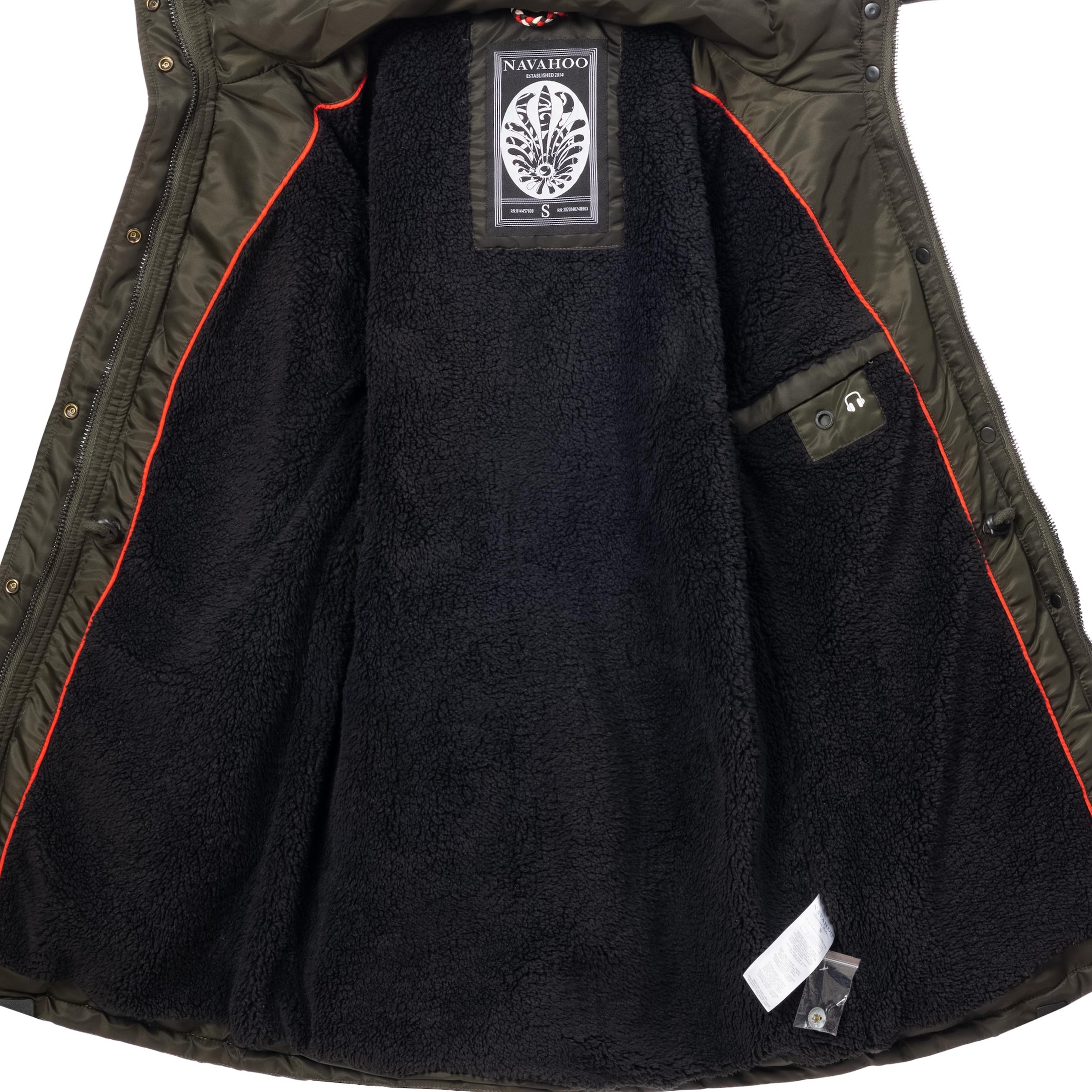 Navahoo Steppmantel »Schätzchen«, warmer Winterparka mit Kunstfellkapuze