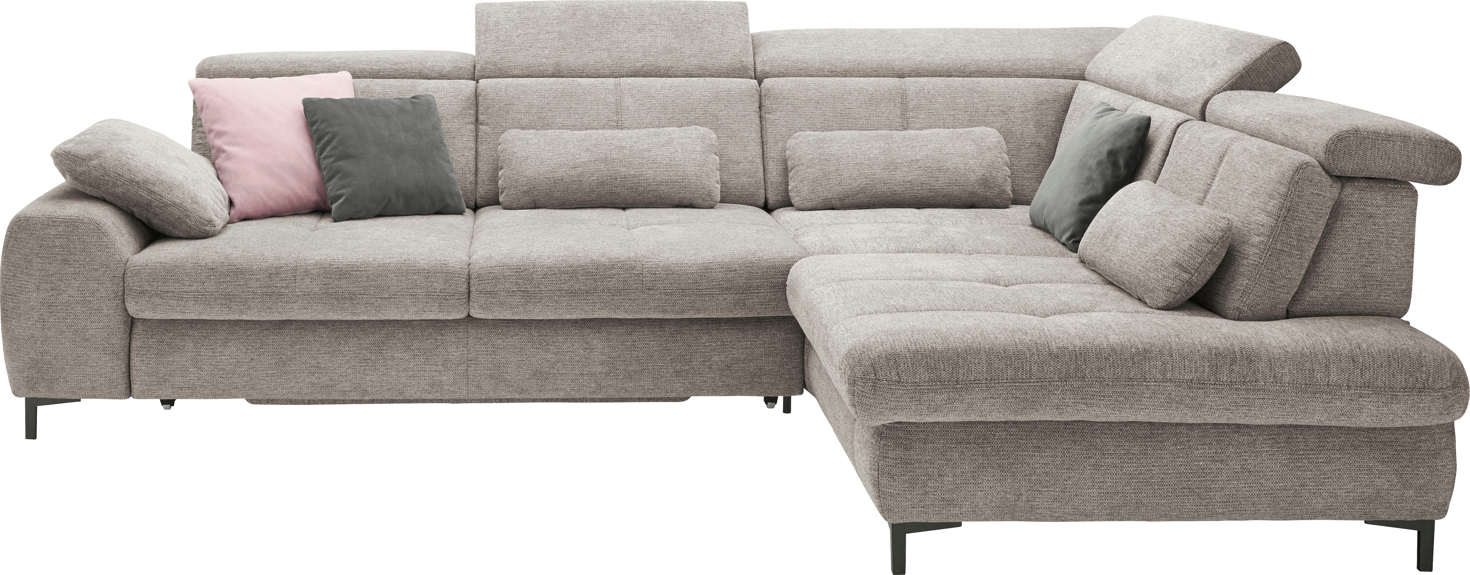 set one by Musterring Ecksofa Kaltschaumpolsterung, Flachgewebe, whlw. mit Funktionen, Sitzhöhe 49