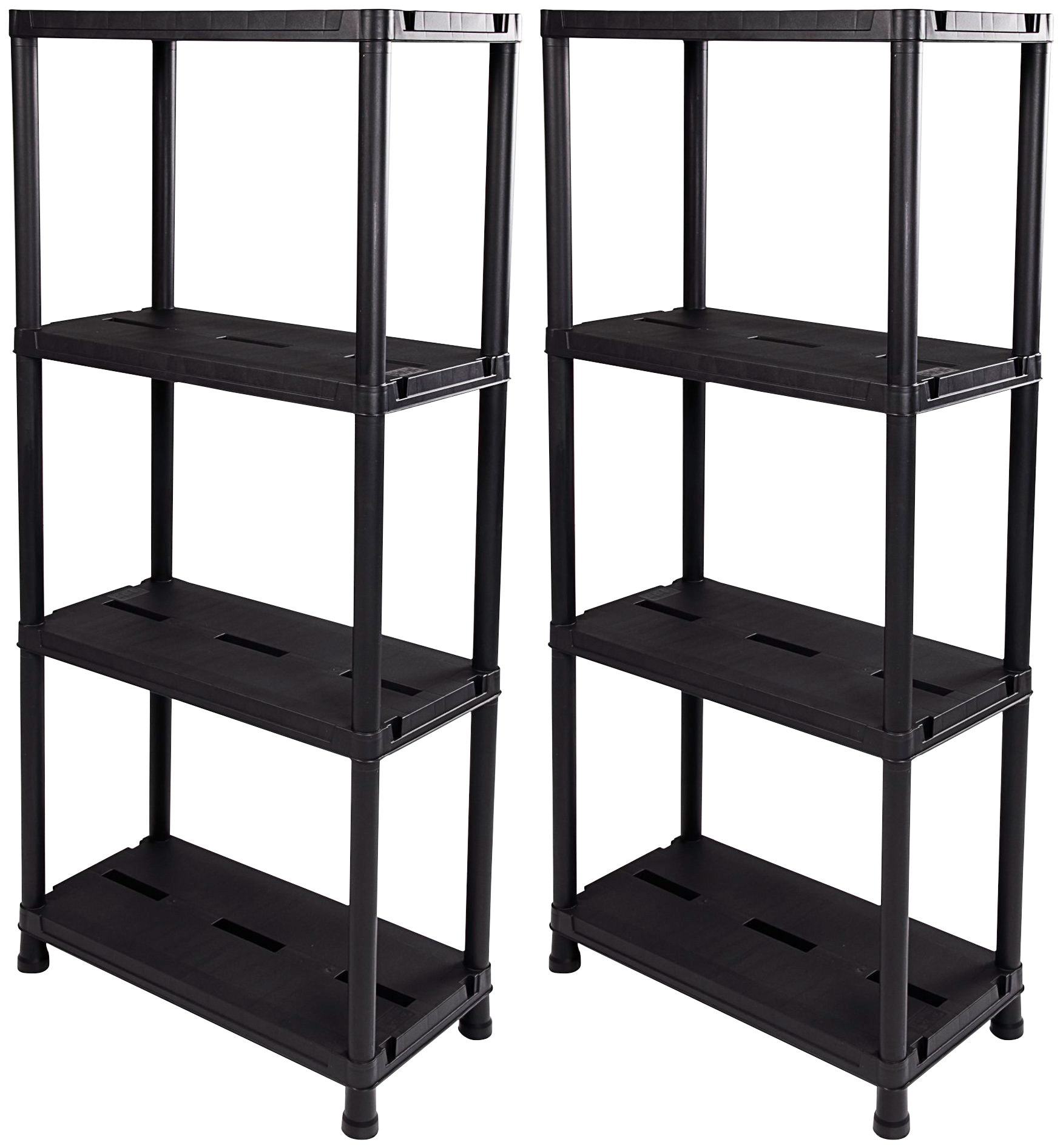 ONDIS24 Steckregal Set, 2 Stk. tlg. je 4 Fachböden, Kunststoff günstig online kaufen