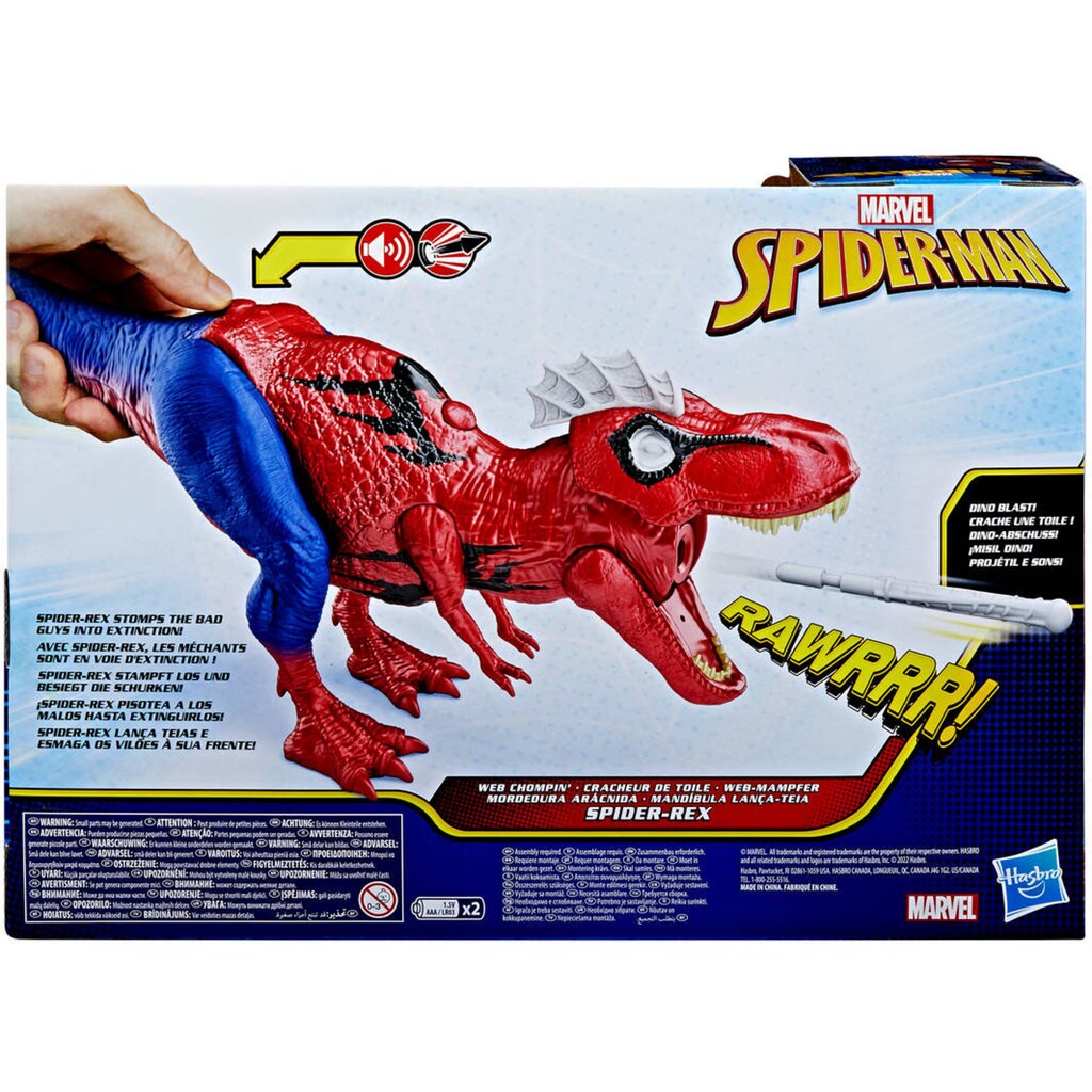 Hasbro Actionfigur »Marvel Spider-Man Web-Mampfer Spider-Rex«