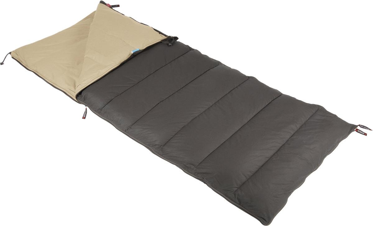 POLYDAUN Deckenschlafsack "Schlafsack Stern 85x210 cm Antraziet- 4-Jahreszeiten", B/L: 85cm x 210cm, umlaufender Reißverschluss, braun, Schlafsäcke