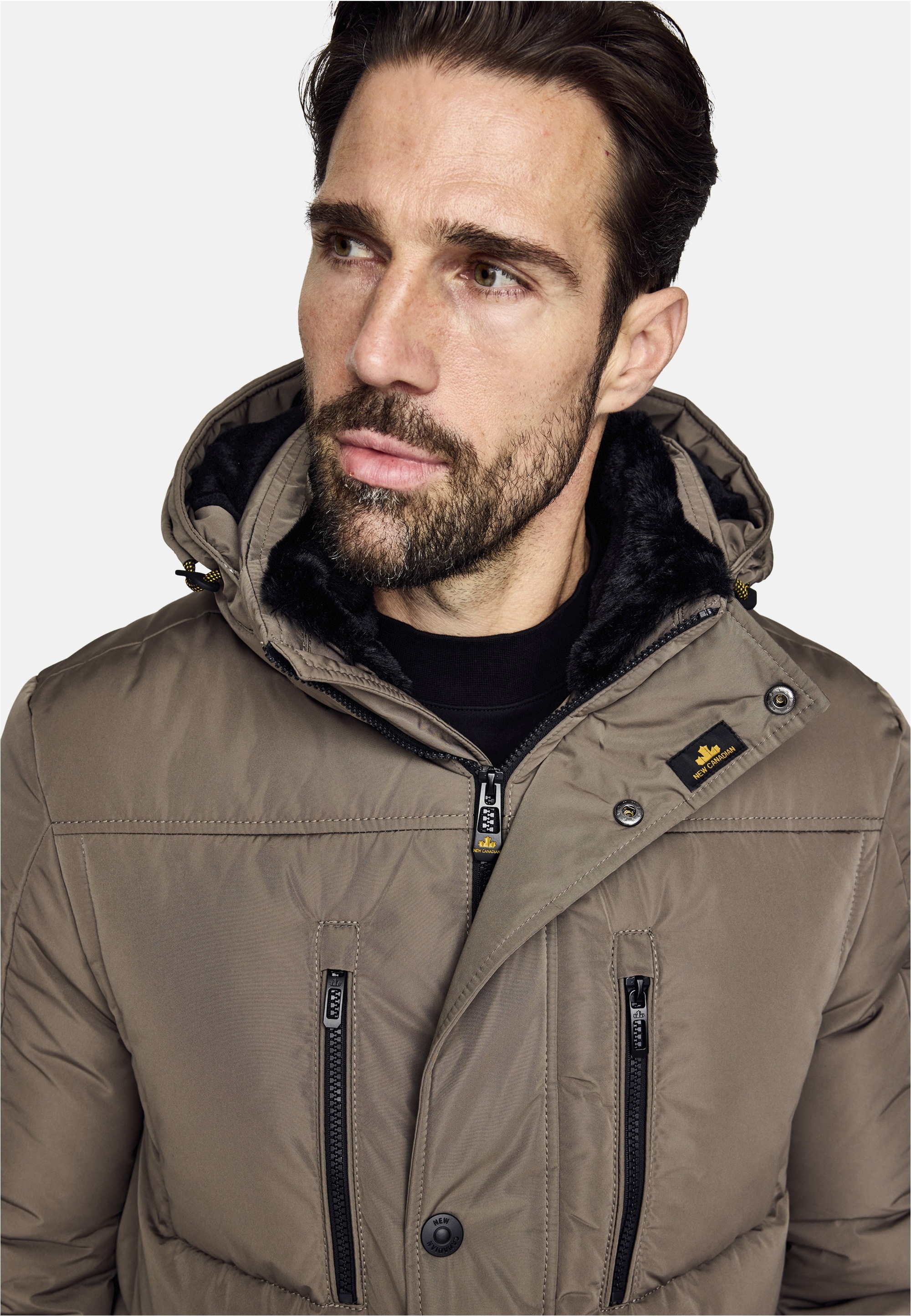 New Canadian Outdoorjacke »dry iQ-Funktionsjacke«, mit abnehmbarem Fellkragen