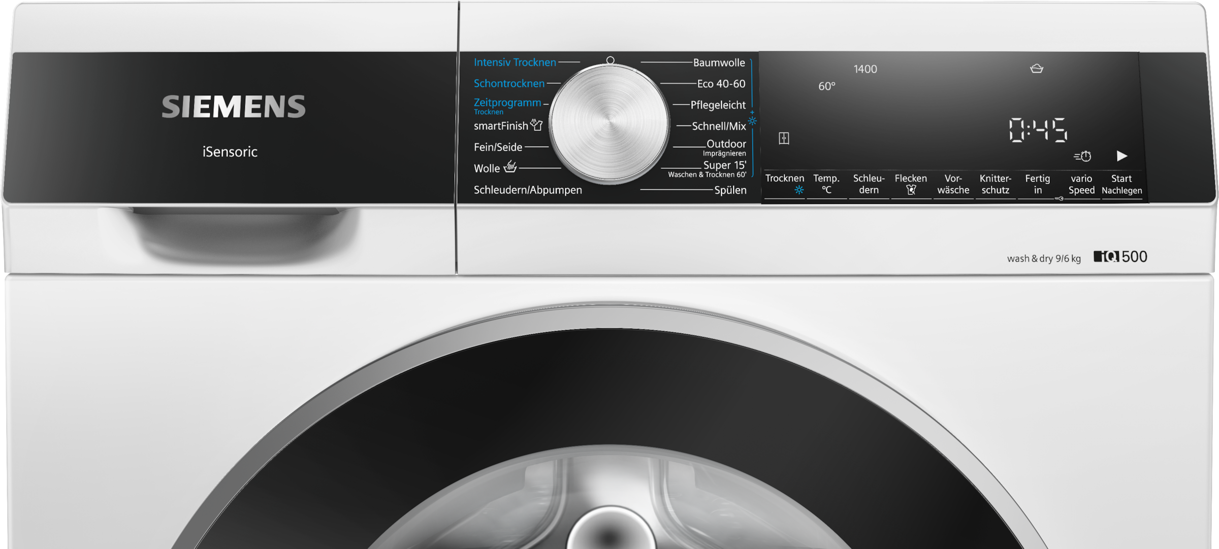 SIEMENS Waschtrockner »WN44G242« iQ500 9 kg /6 kg 70 dB(A)