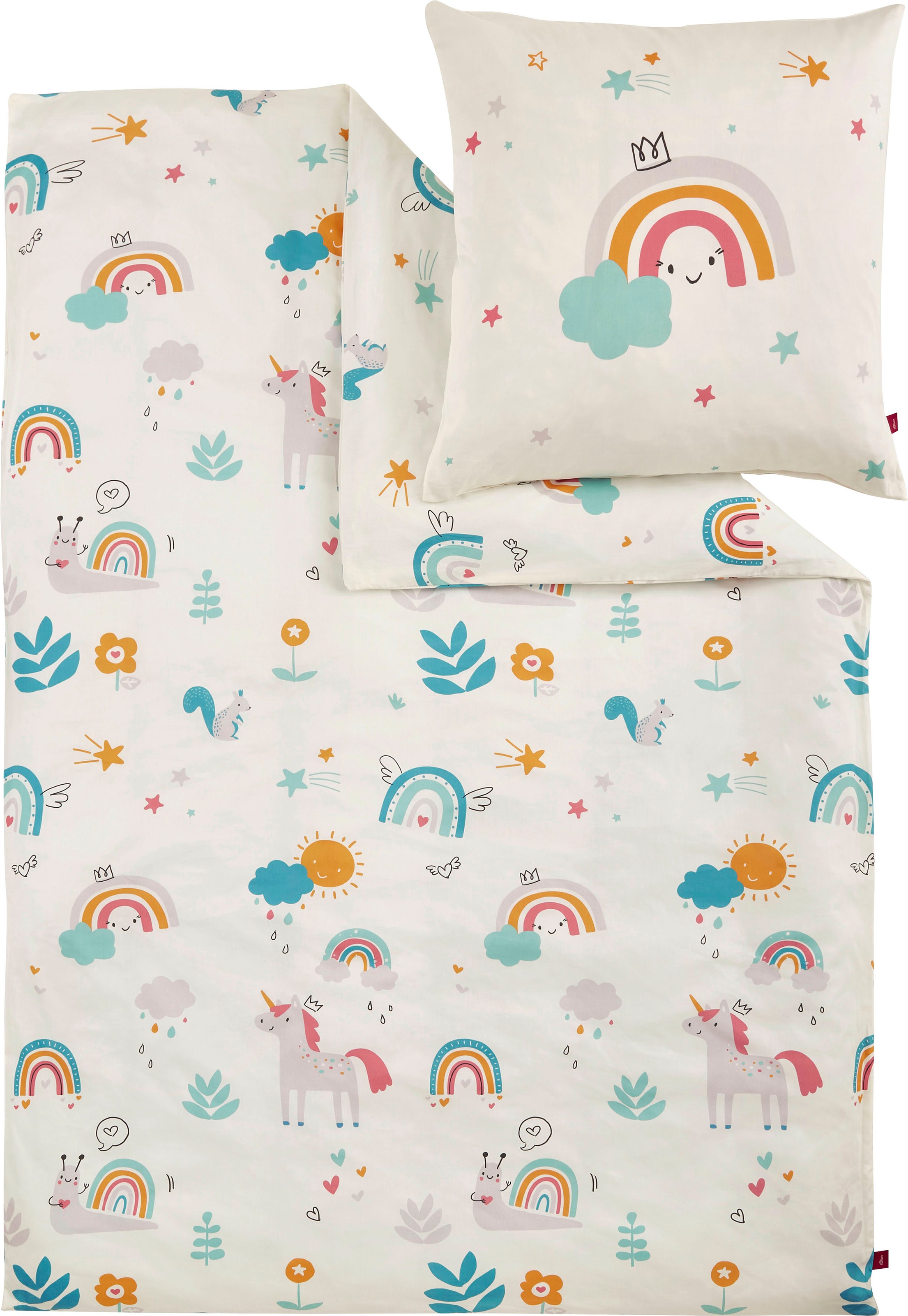 s.Oliver Kinderbettwäsche »Satinbettwäsche s.Oliver Junior«, gemustert