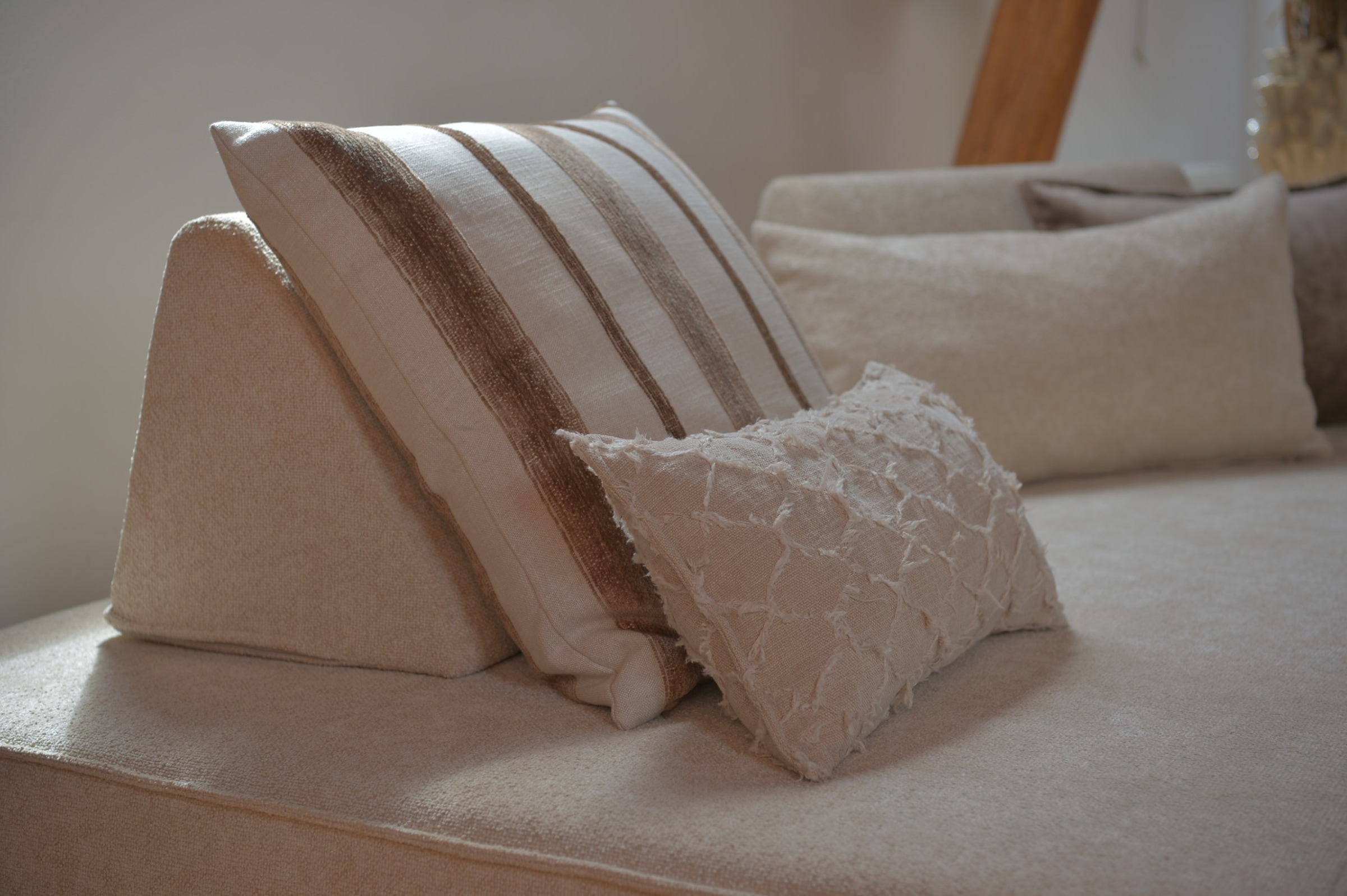 H.O.C.K. Dekokissen »Nuvole« Sofakissen inkl. Füllung, mit Fransen, Boho-Style