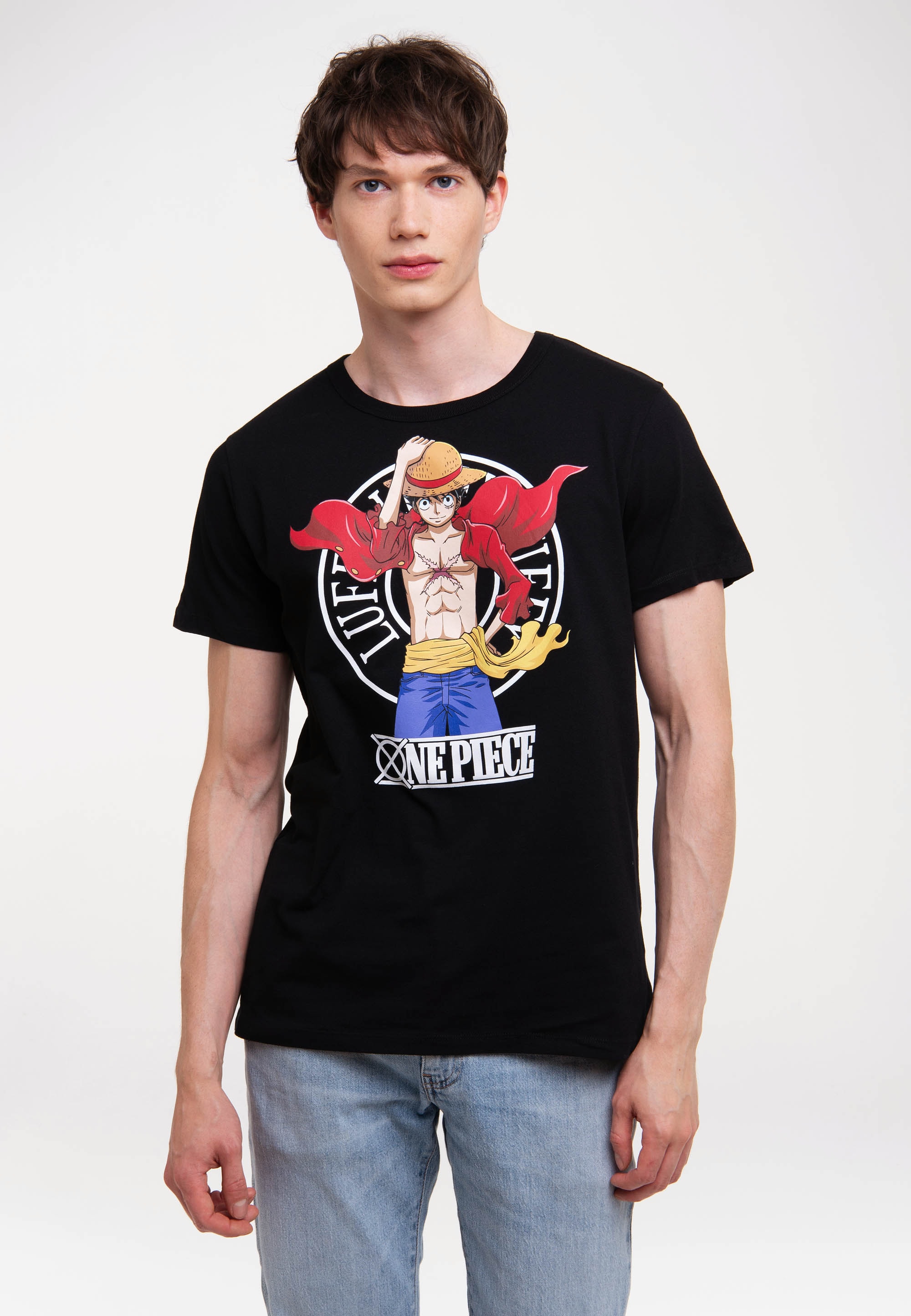 LOGOSHIRT T-Shirt »One Piece - Luffy New World«, mit lizenziertem Print ▷  bestellen | BAUR