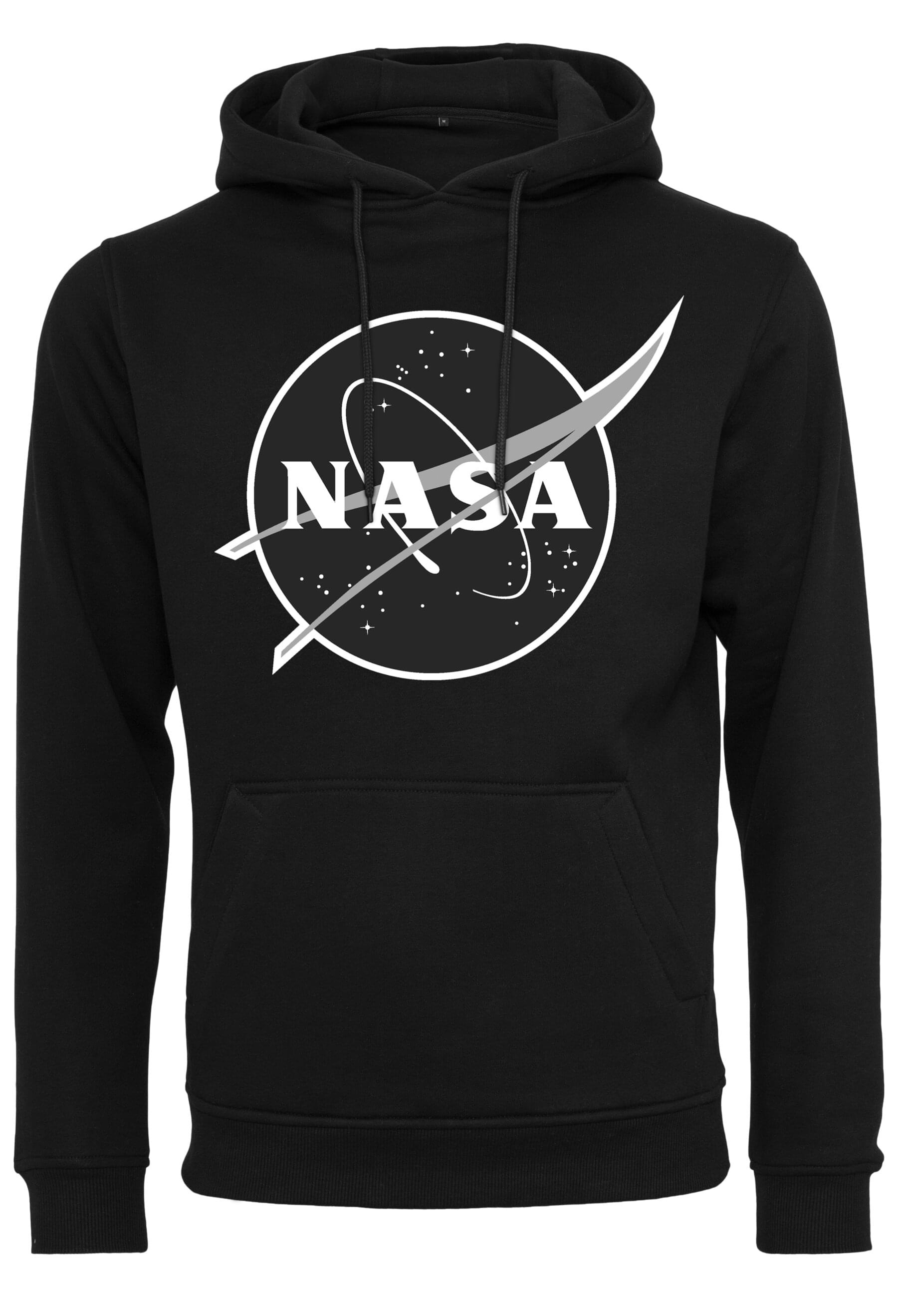 MisterTee Kapuzensweatshirt "MisterTee Herren NASA Black-and-White Insignia Hoody", (1 tlg.)