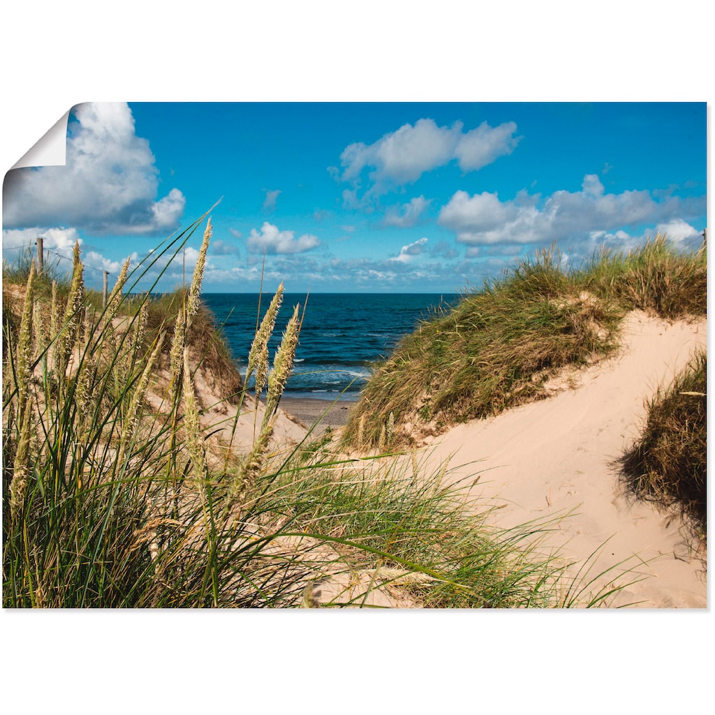 Artland Poster »Strand bei Vesterhav«, Strand, (1 St.)