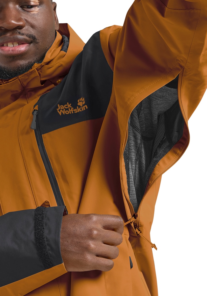 Jack Wolfskin Funktionsjacke »JASPER 2L JKT M« mit Kapuze mit abnehmbarer Kapuze, wasserdicht, winddicht