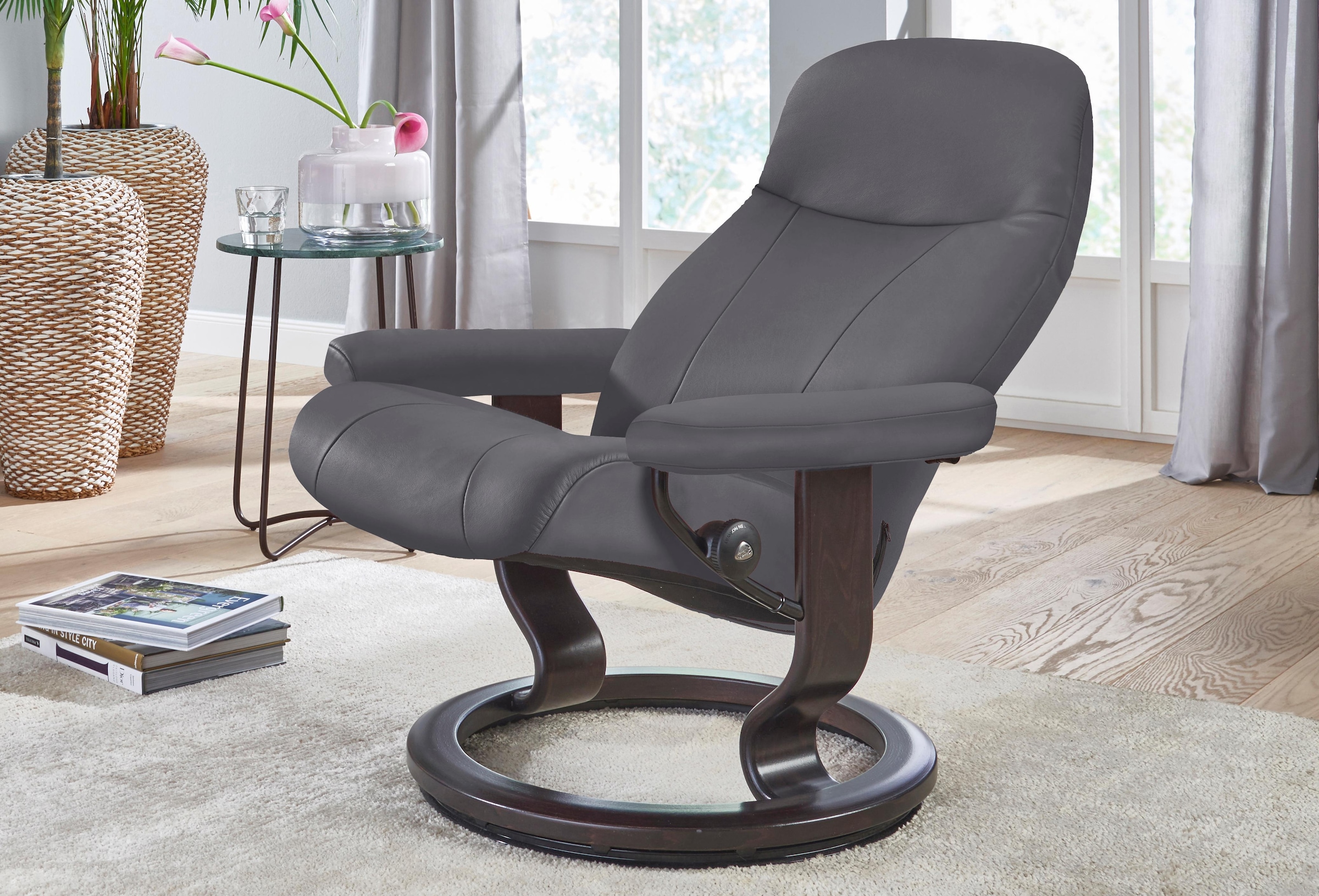 Stressless® Relaxsessel »Garda«, (Set), mit Classic Base, Größe L, Gestell  Wenge | BAUR