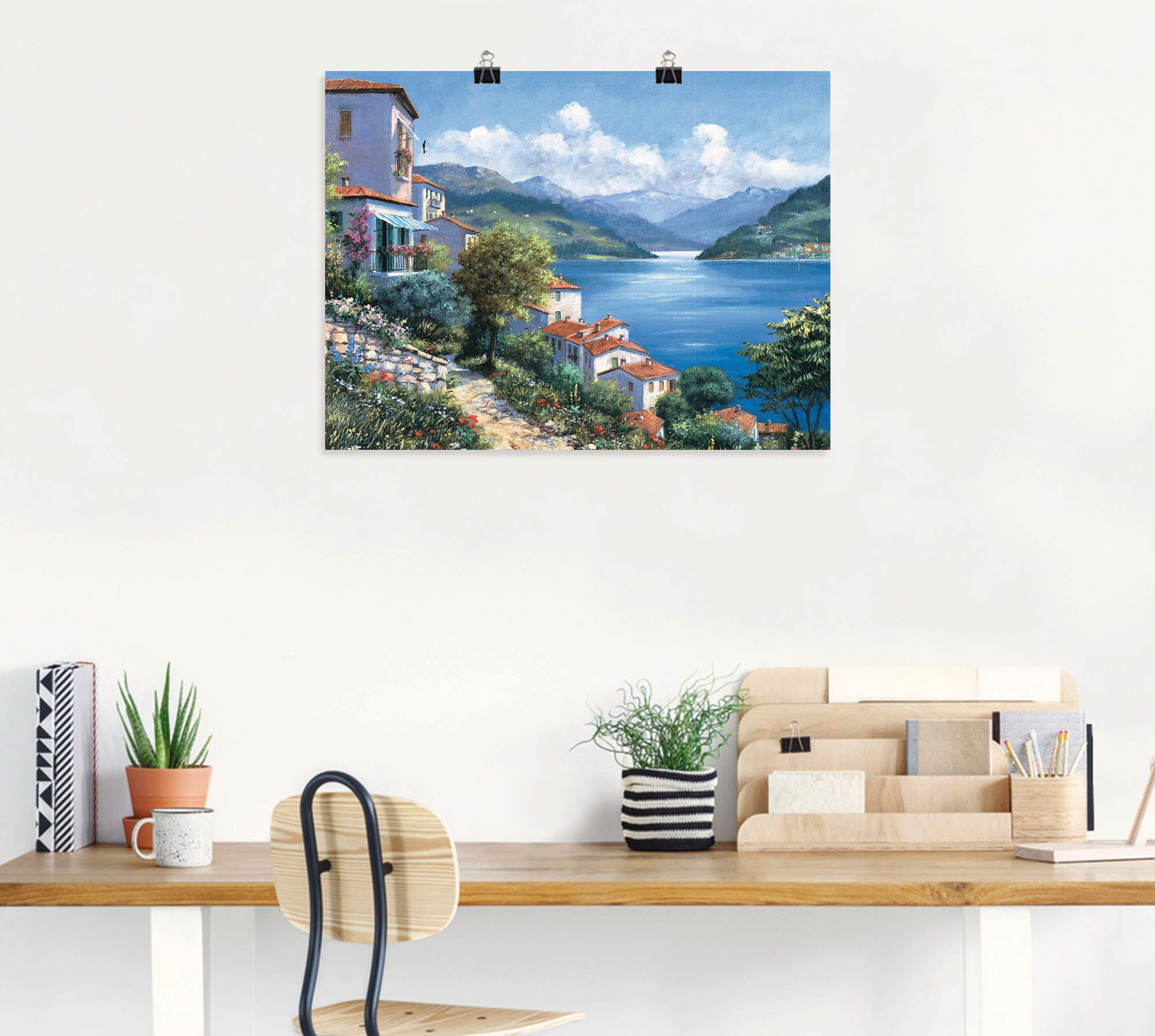 Artland Wandbild »Urlaubsaussicht«, Gewässer, (1 St.), als Leinwandbild, Poster in verschied. Größen
