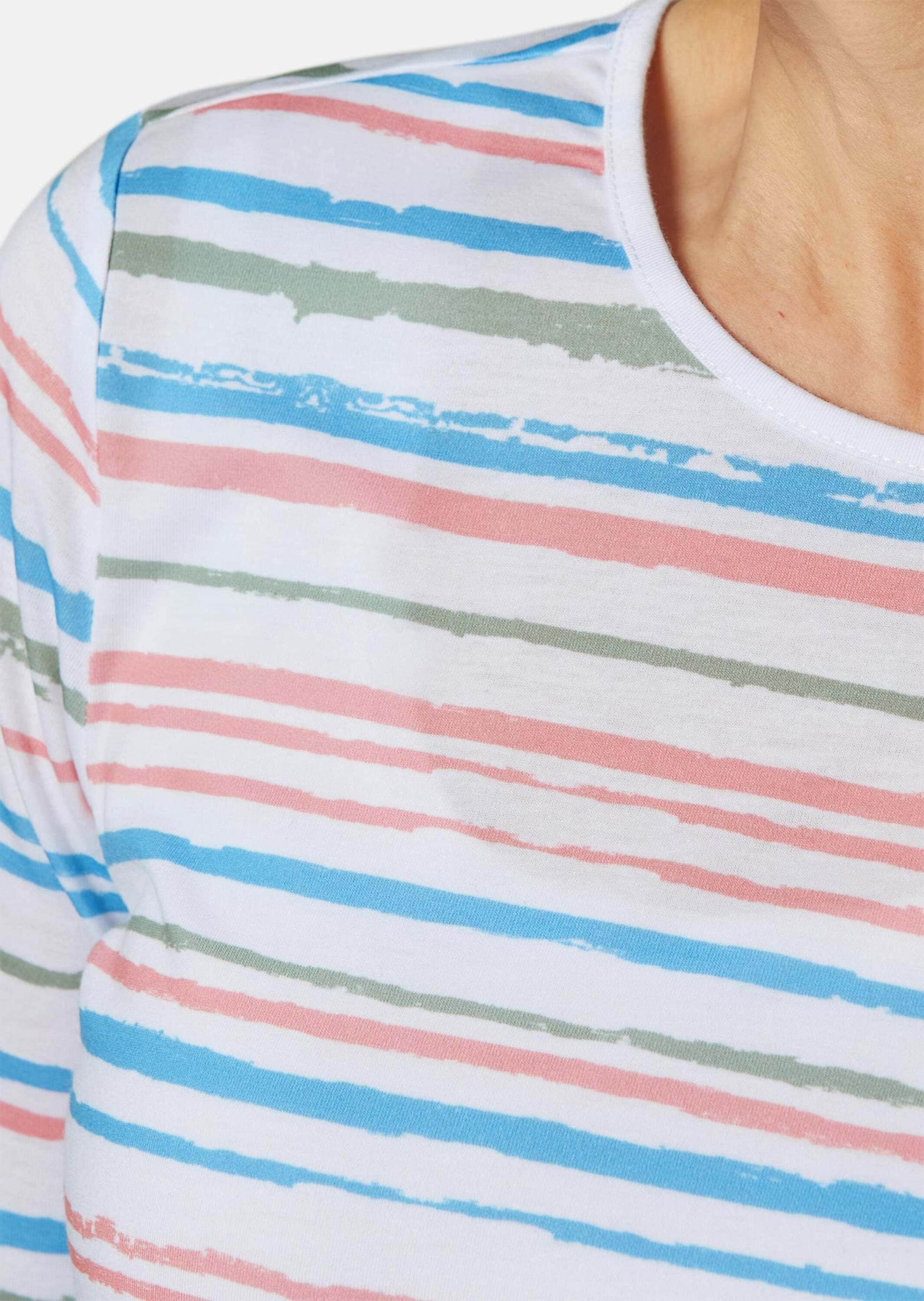 GOLDNER 3/4-Arm-Shirt »T-Shirt Pflegeleichtes Shirt in Ringeloptik«