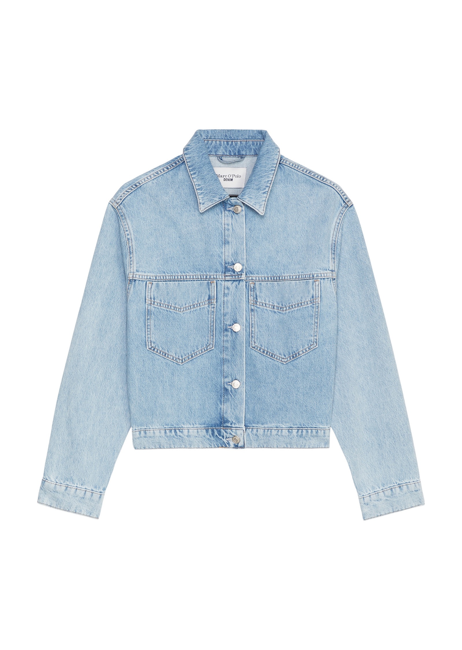 Marc O'Polo DENIM Jeansjacke »aus Rigid-Denim«, ohne Kapuze