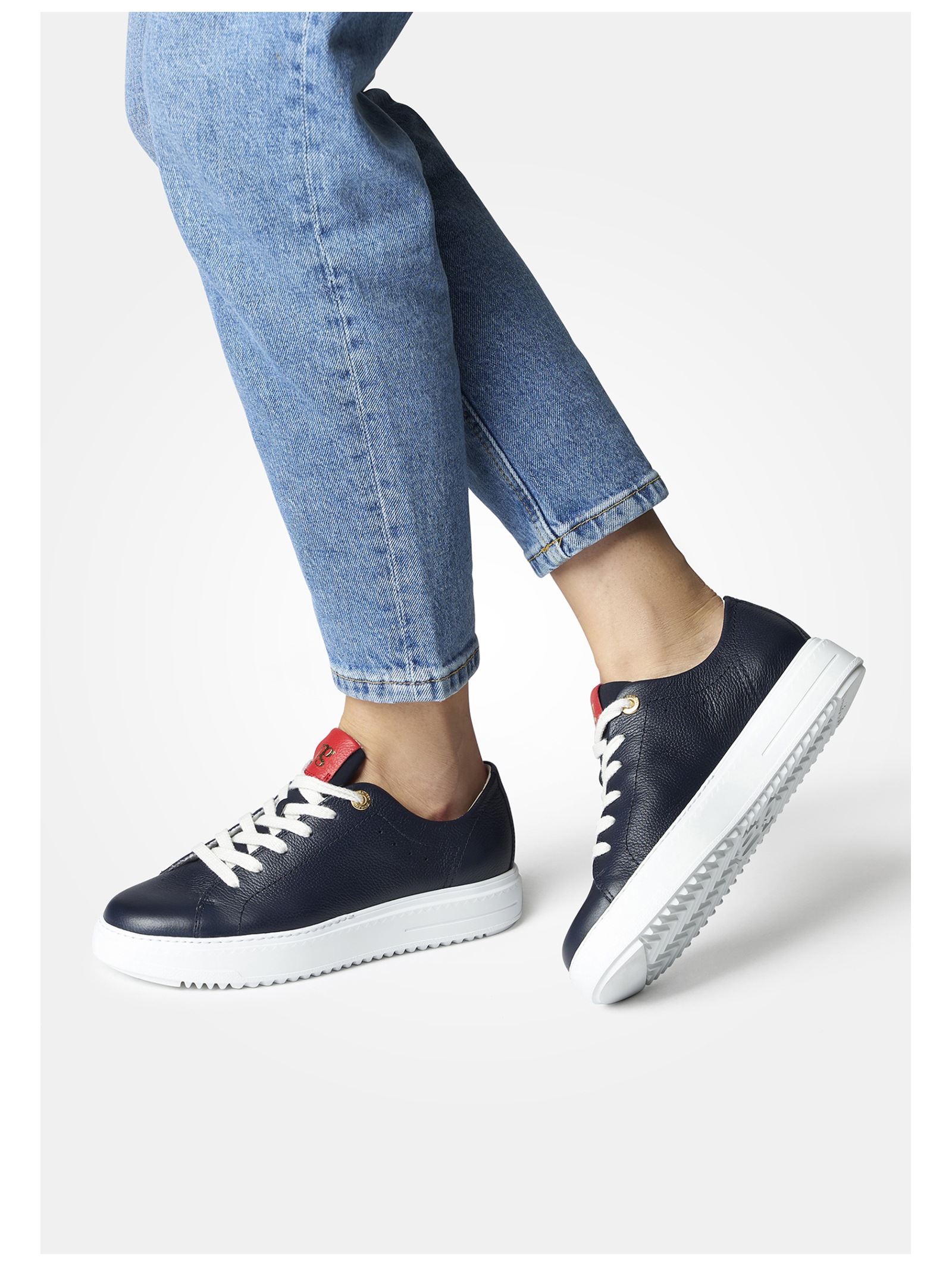 Paul Green Sneaker Leather Dark Blue 38.5 2
