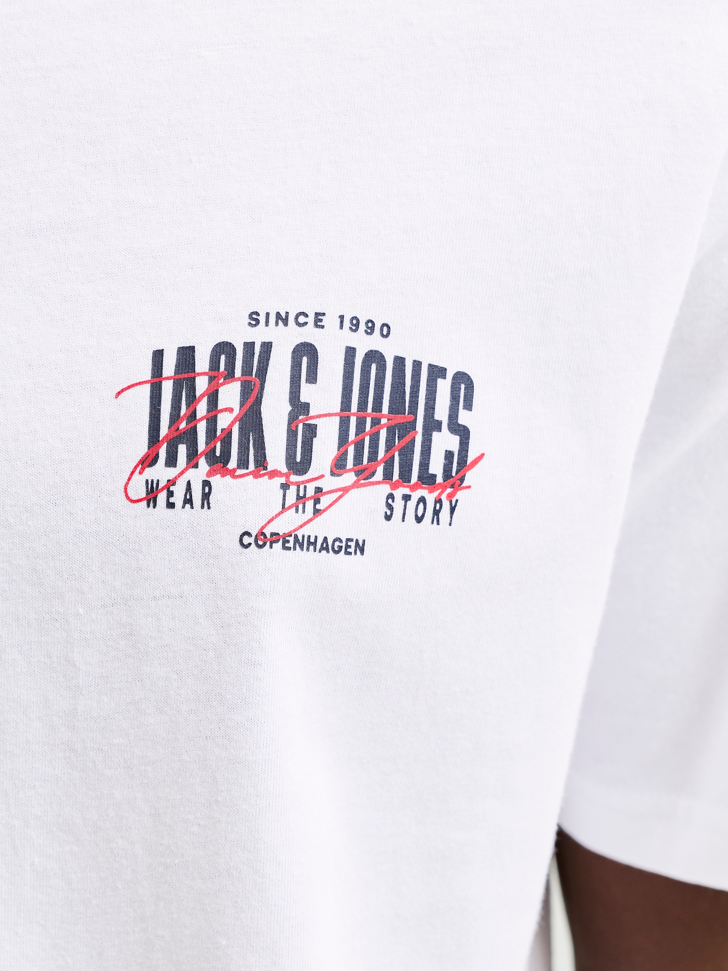 Jack & Jones »JJAERO TEE SS CREW NECK« Baumwolle, regular fit