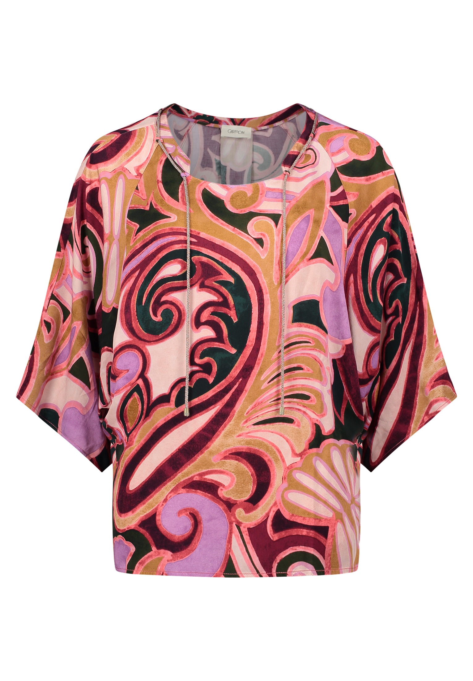 Cartoon Schlupfbluse "Damen mit Muster" günstig online kaufen