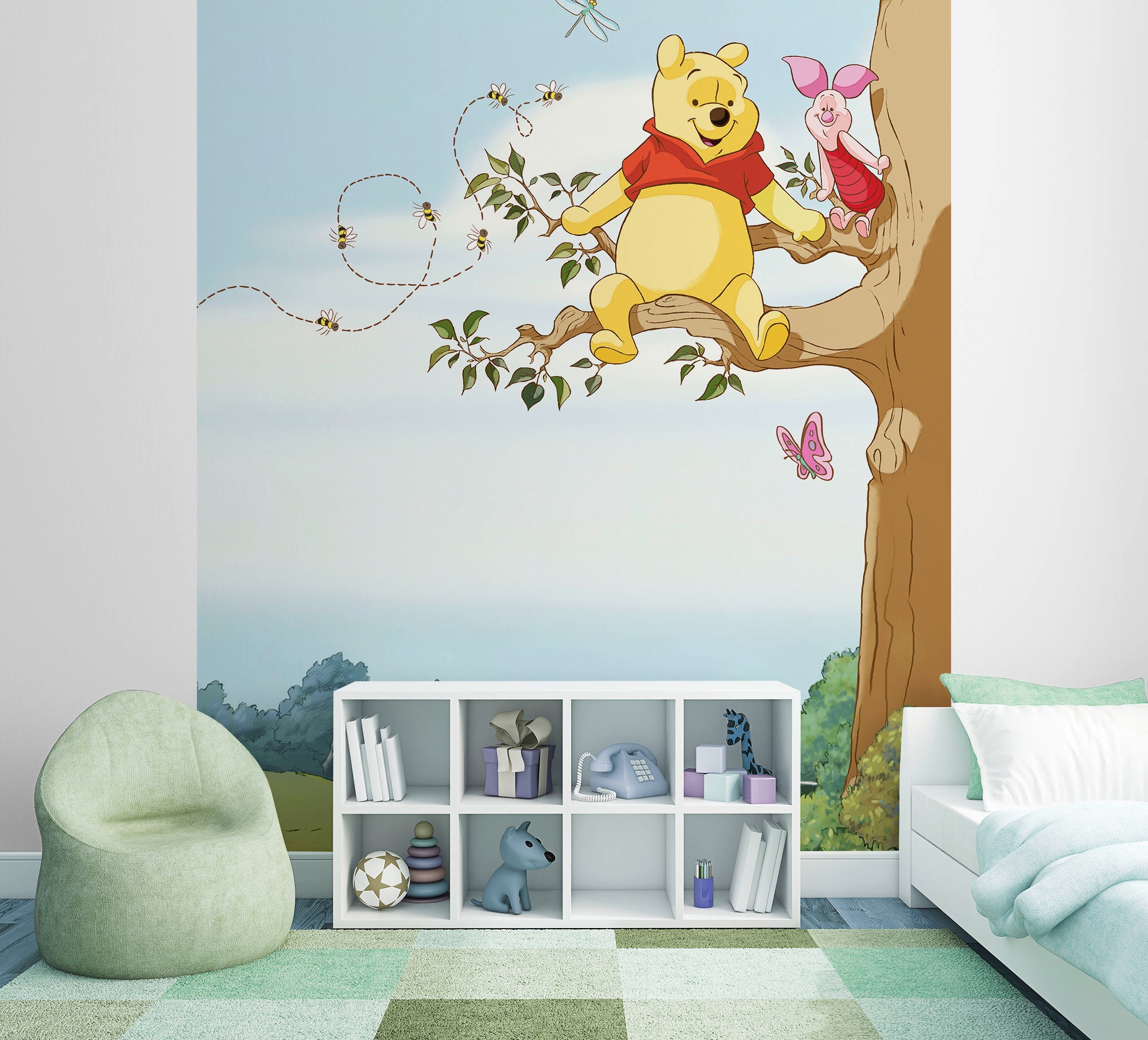 Komar Fototapete »Fototapete«, bedruckt, Fototapete - Winnie Pooh Tree - Größe 184 x 254 cm