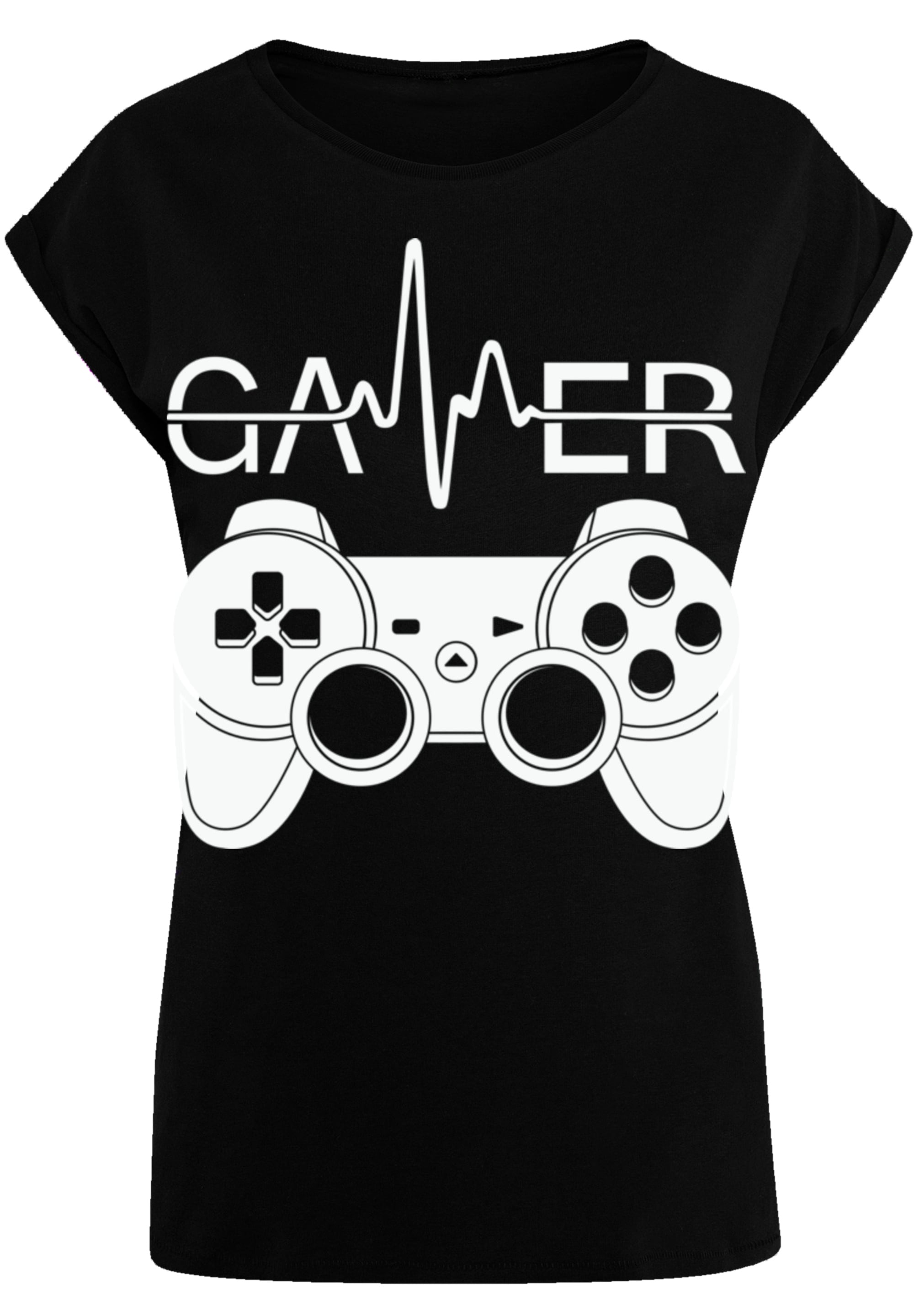F4NT4STIC T-Shirt »Gamer Herzschlag«, Premium Qualität