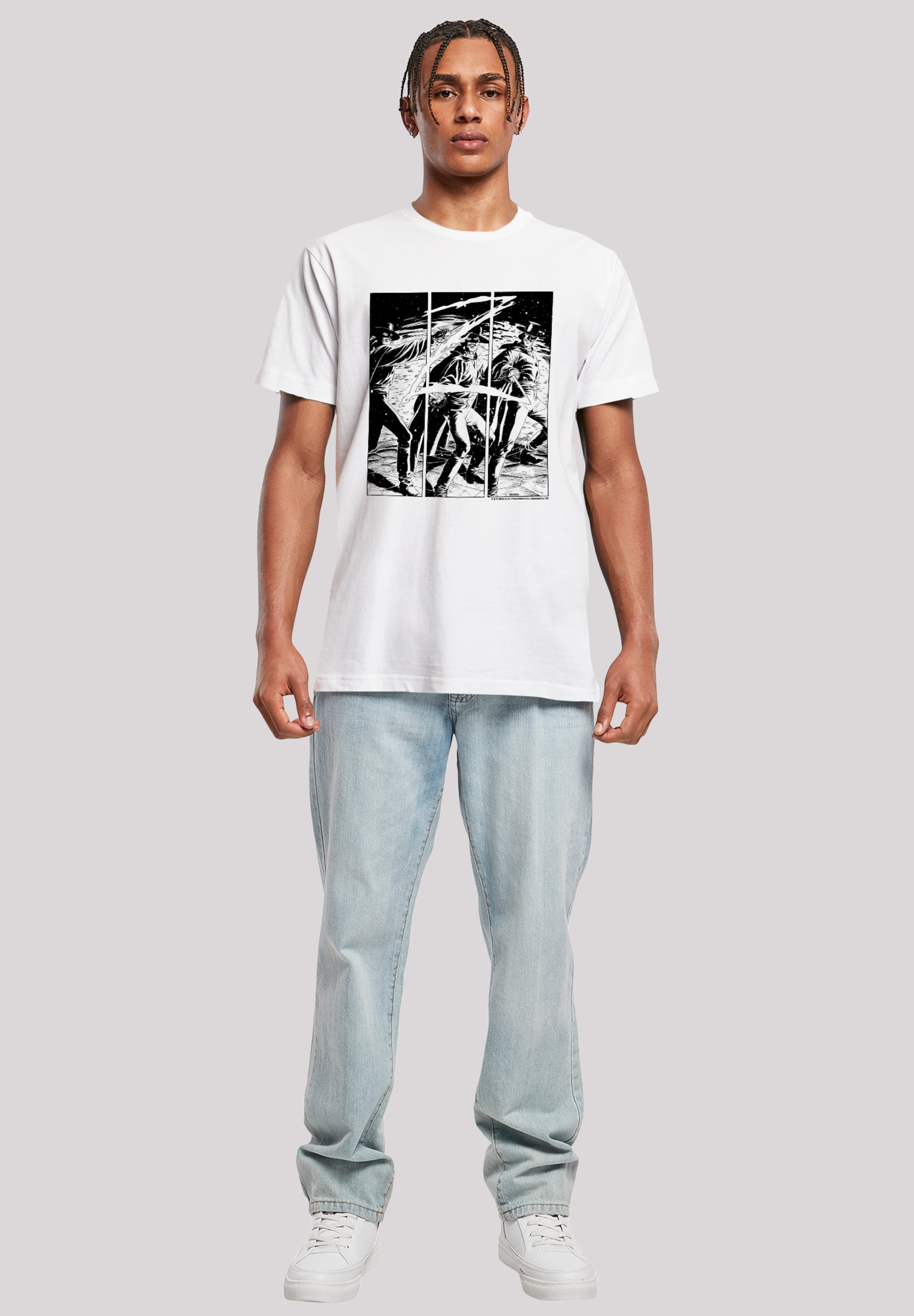 F4NT4STIC T-Shirt »Zorro Mark Of Zorro Comic Strip Art«, Premium Qualität
