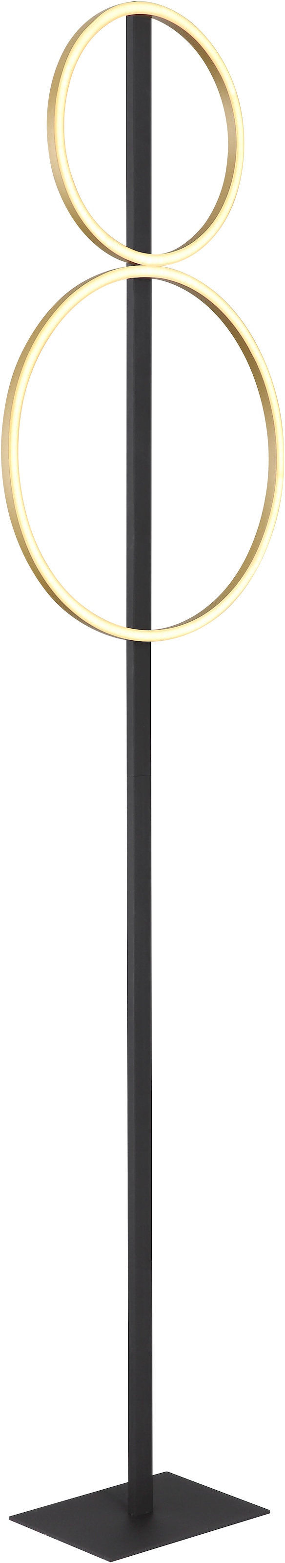 GLOBO LIGHTING LED Stehlampe »STEHLEUCHTE METALL SCHWARZ MATT, 1XLED«, Leuchtmittel LED-Modul | LED fest integriert, Stehleuchte/Wohnzimmer/Schlafzimmer/Flur