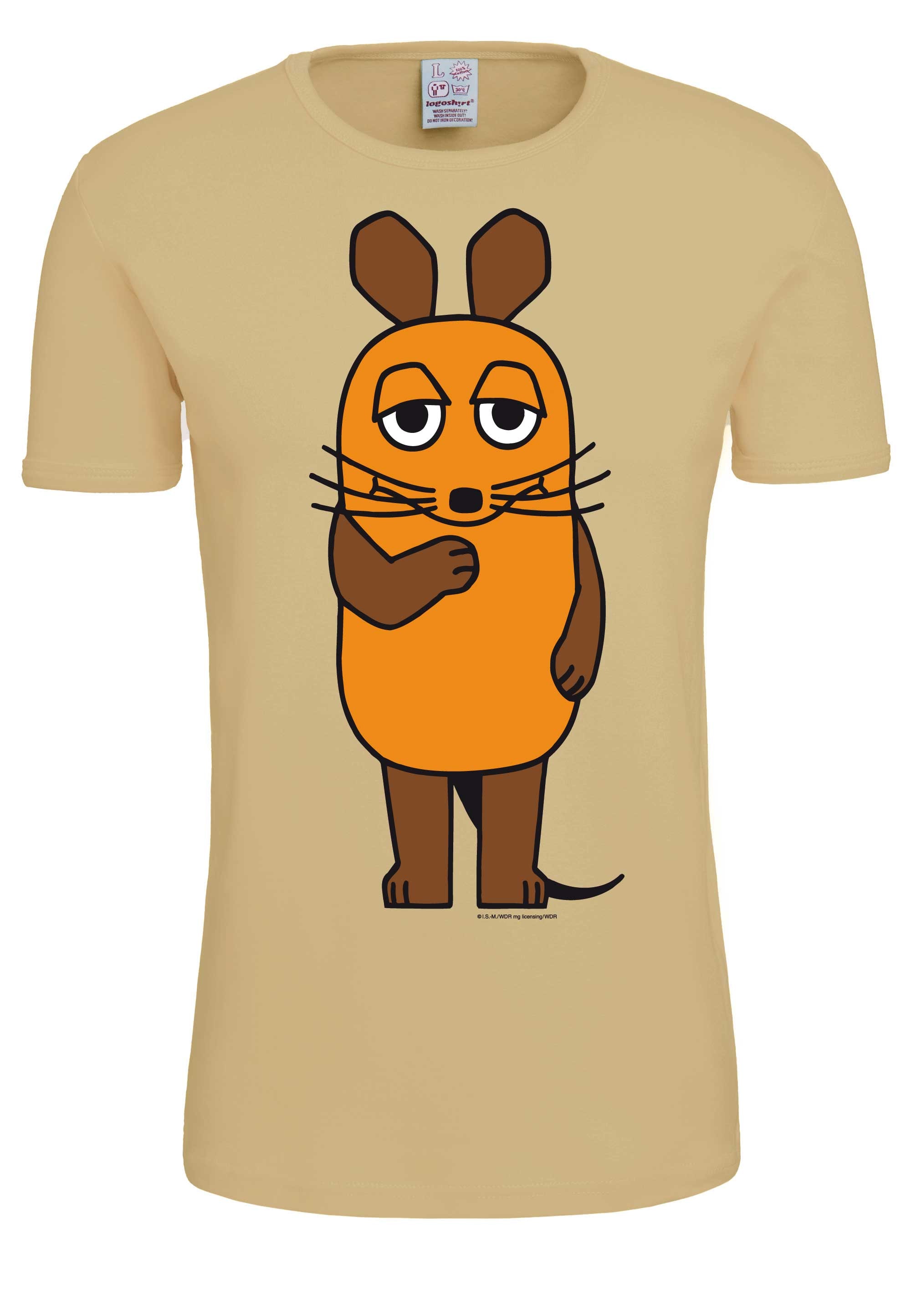 LOGOSHIRT T-Shirt ▷ mit Originaldesign »Die lizenziertem BAUR | Maus«, mit der bestellen Sendung