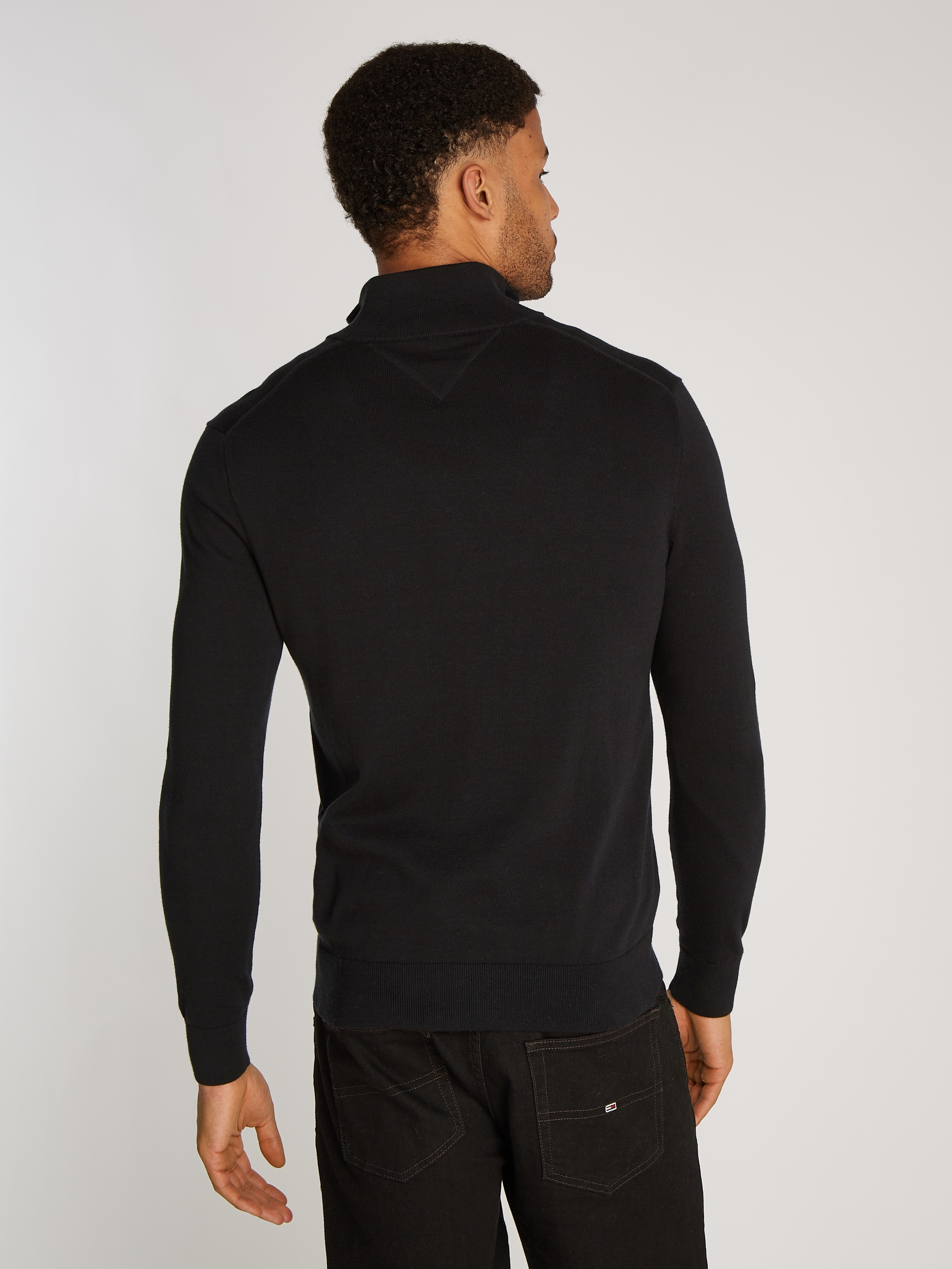 Tommy Hilfiger "ESSENTIAL COTTON ZIP MOCK" günstig online kaufen