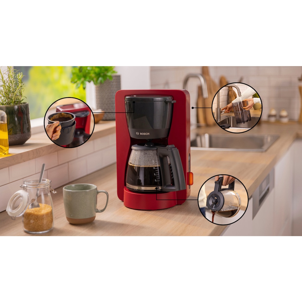 BOSCH Filterkaffeemaschine »MyMoment TKA3M134«, 1,25 l Kaffeekanne, Papierfilter, 1x4