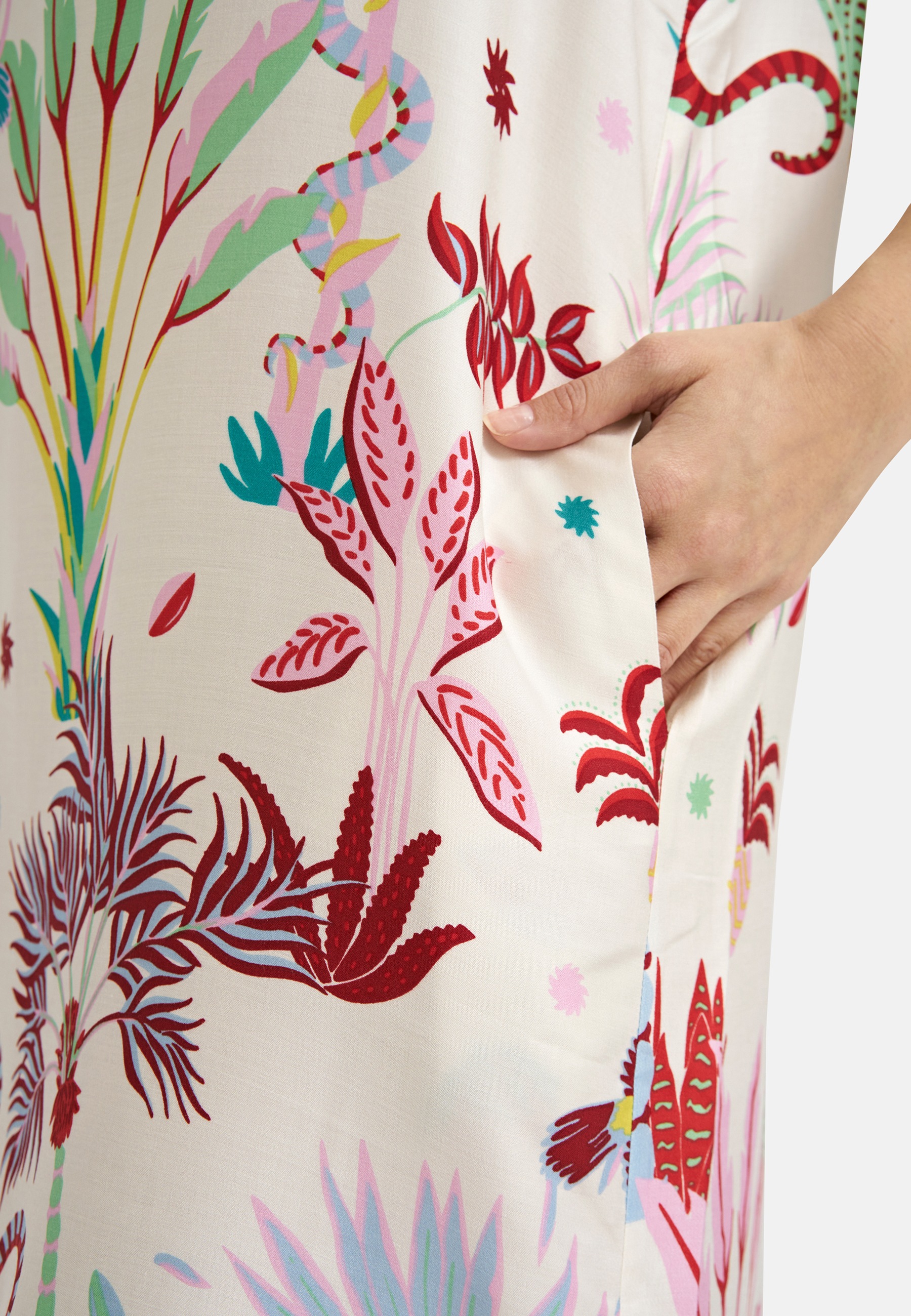 Milano Italy Sommerkleid Eingrifftaschen mit Taschen