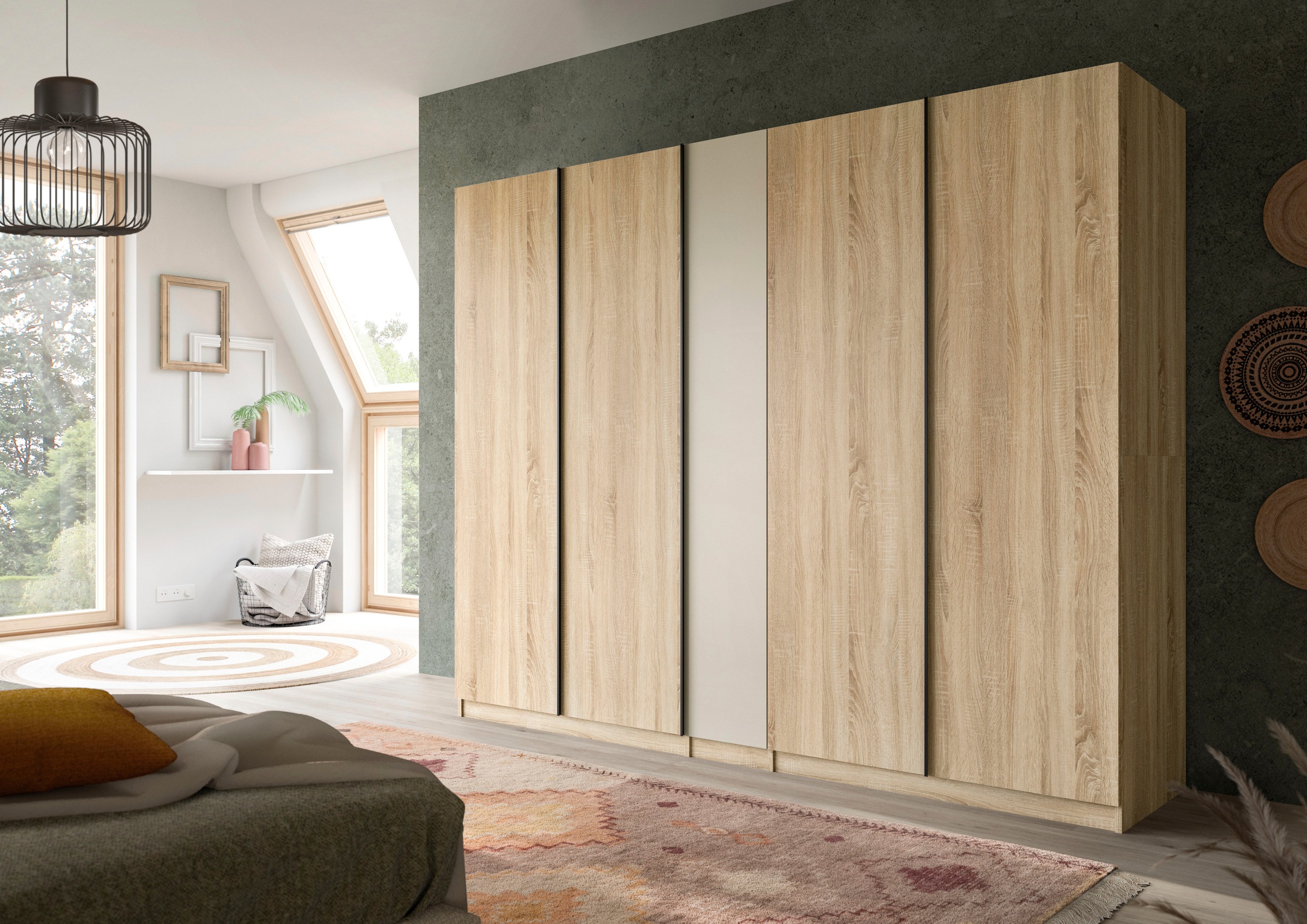 Home affaire Schubladeneinsatz »BENDINGO, TOPSELLER!, Schrankeinsatz, Schubladen«, (passend für Kleiderschrank: 35930037 und 70264445), Breite 95cm, in verschiedenen Farben, 2 Schubladen, 1 Ablageboden
