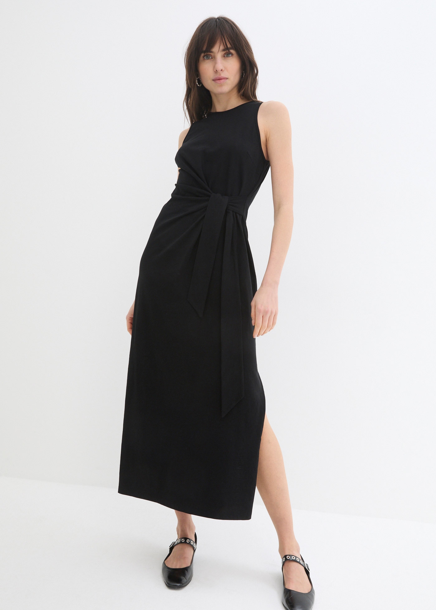 bonprix Maxikleid für verschiedene Anlässe im Alltag, aus reiner Baumwolle, ärmellos