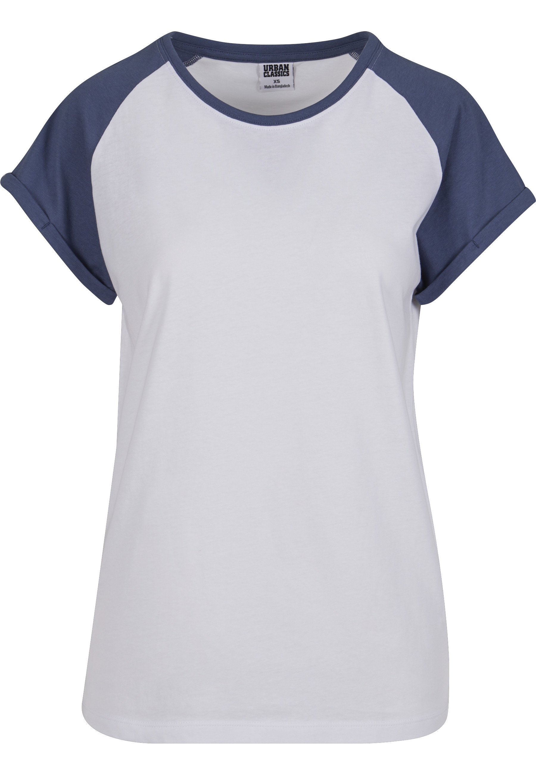 URBAN CLASSICS Kurzarmshirt »Urban Classics Damen Ladies Contrast Raglan Tee« 1 Stk.