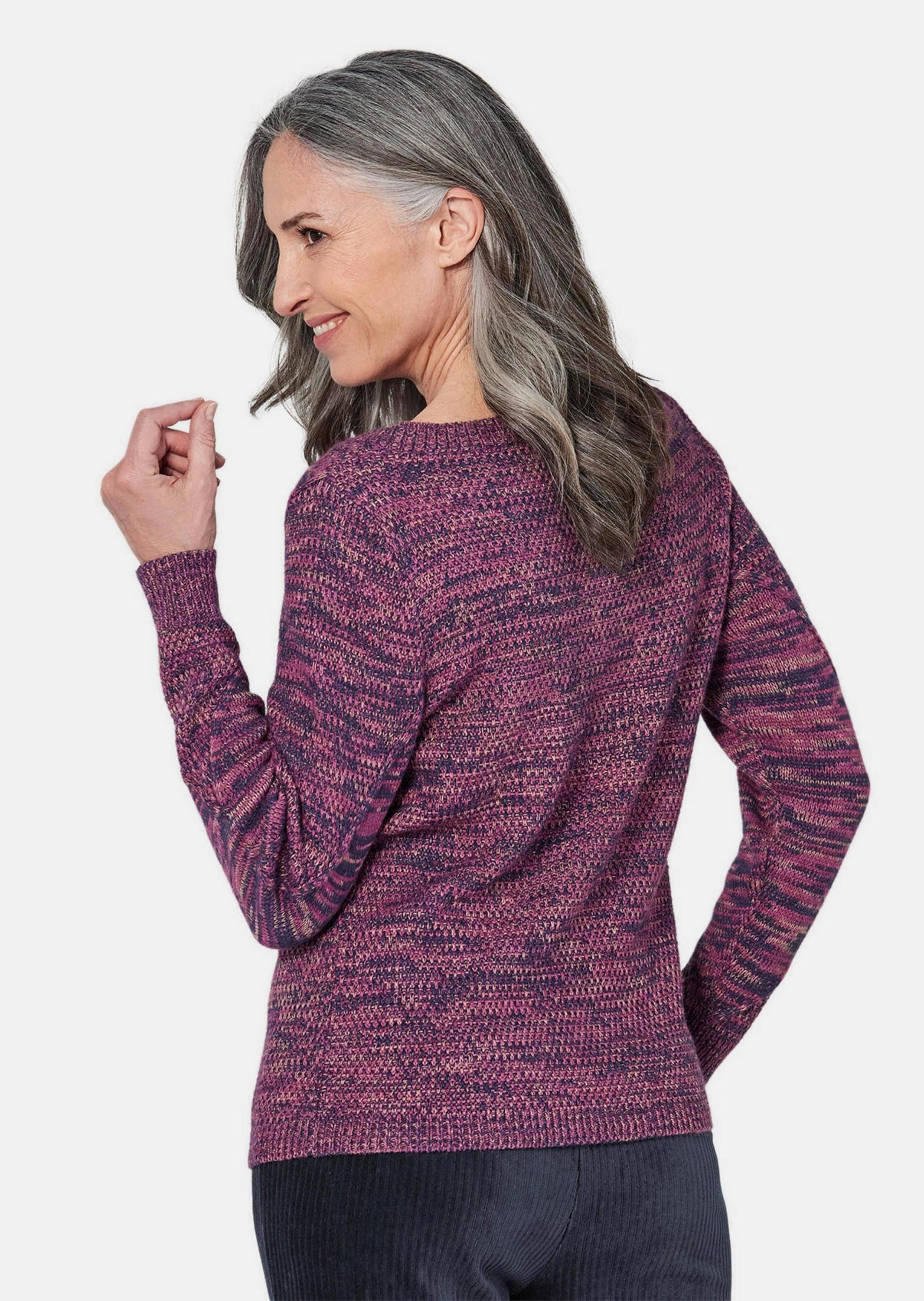 GOLDNER Rundhalspullover »Strickpullover Strickpullover mit Zopfstrick«